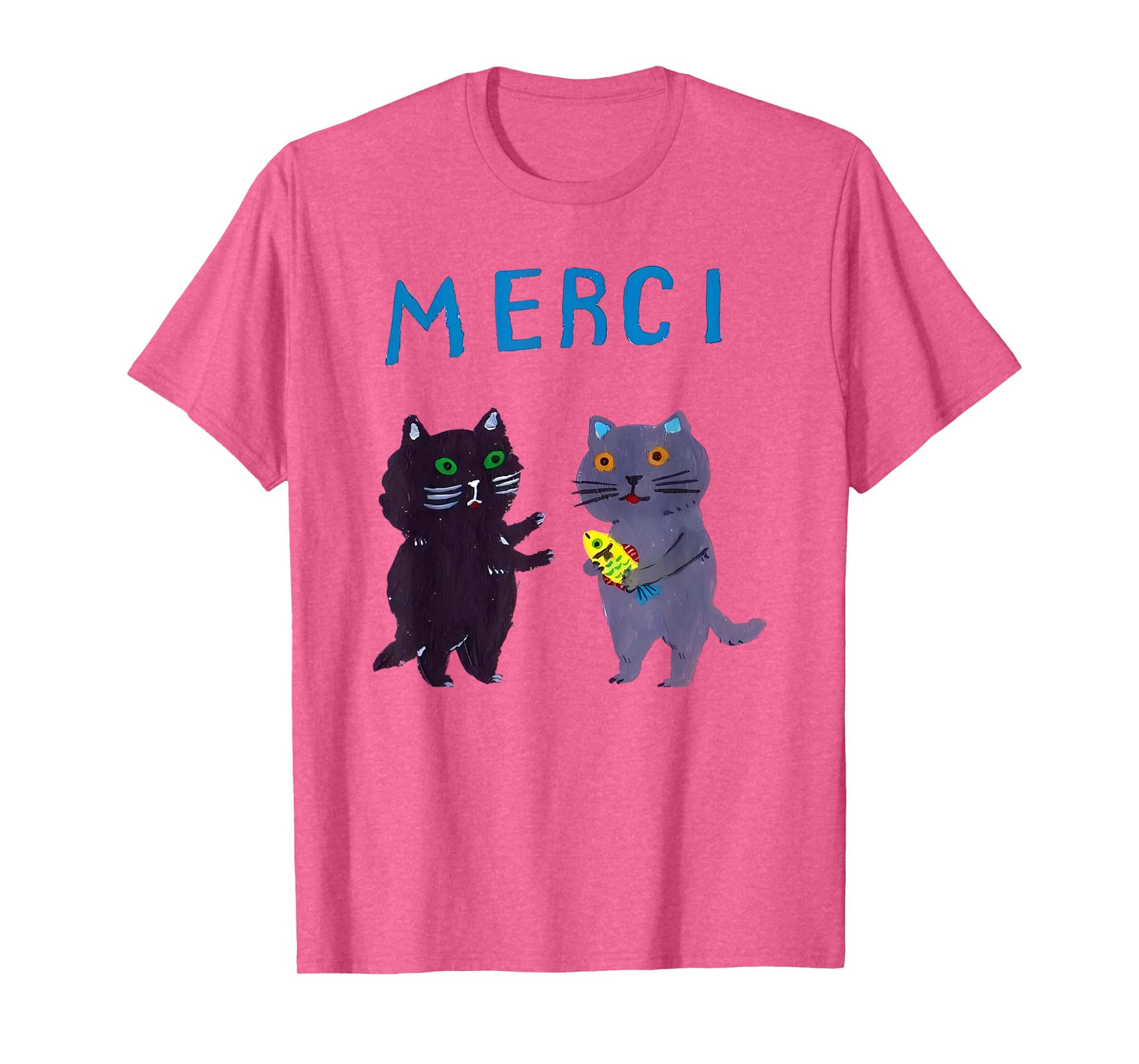 merci cat funny T-Shirt for Men Women