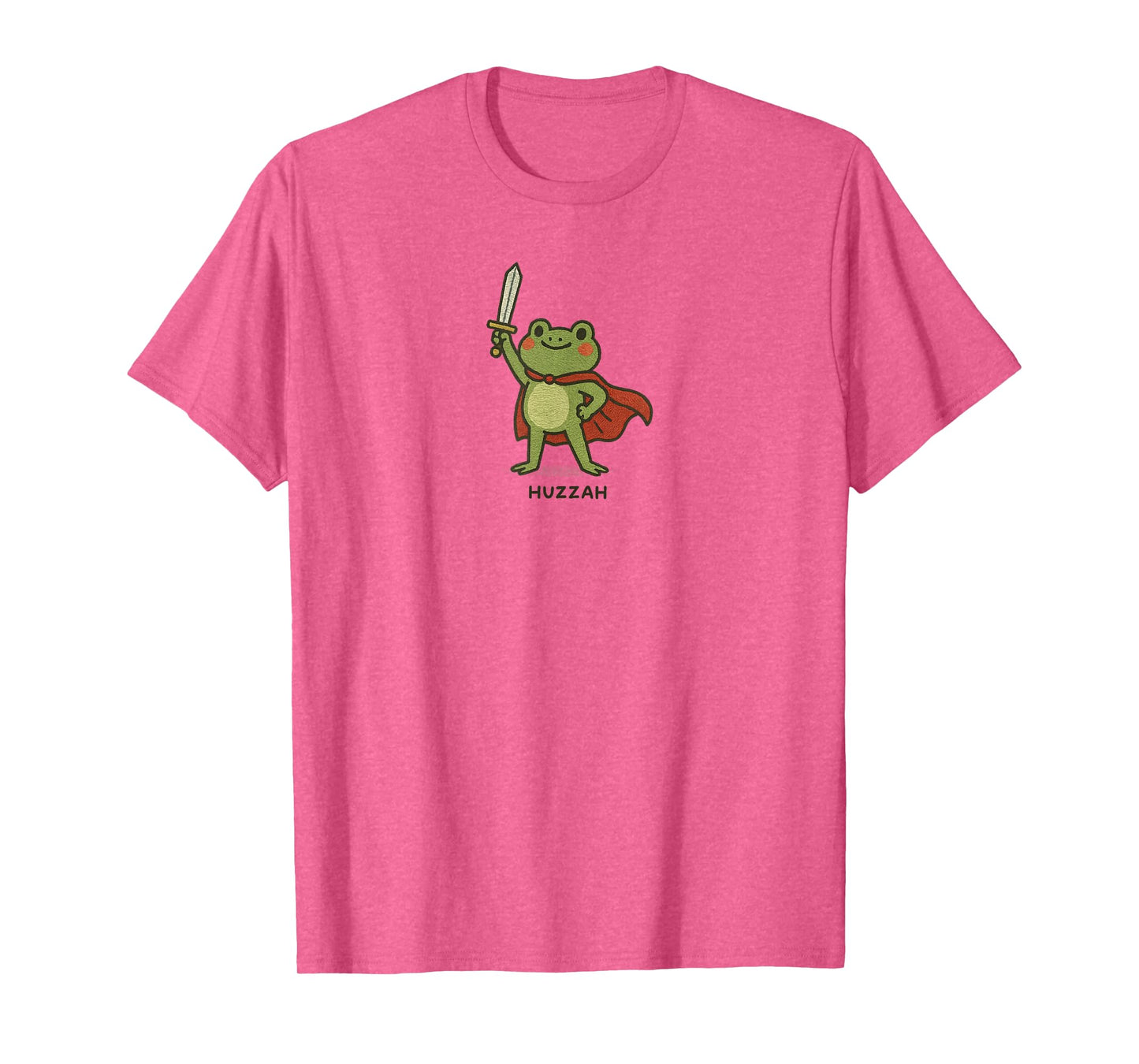 Huzzah Frog Funny Sword Meme Tee T-Shirt
