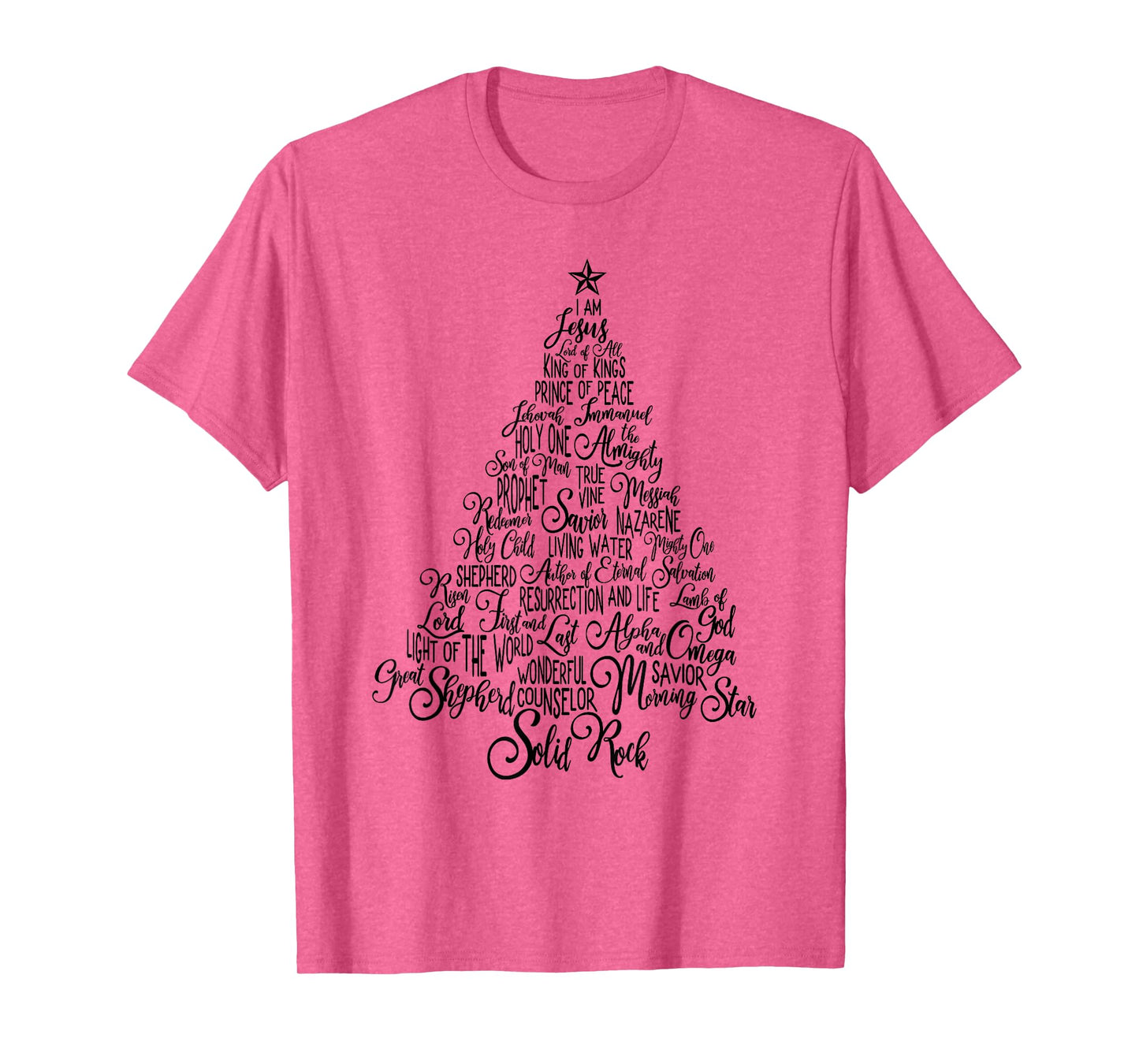 Names Of Jesus Christmas Tree Gift Amazing Xmas Tree Gift T-Shirt