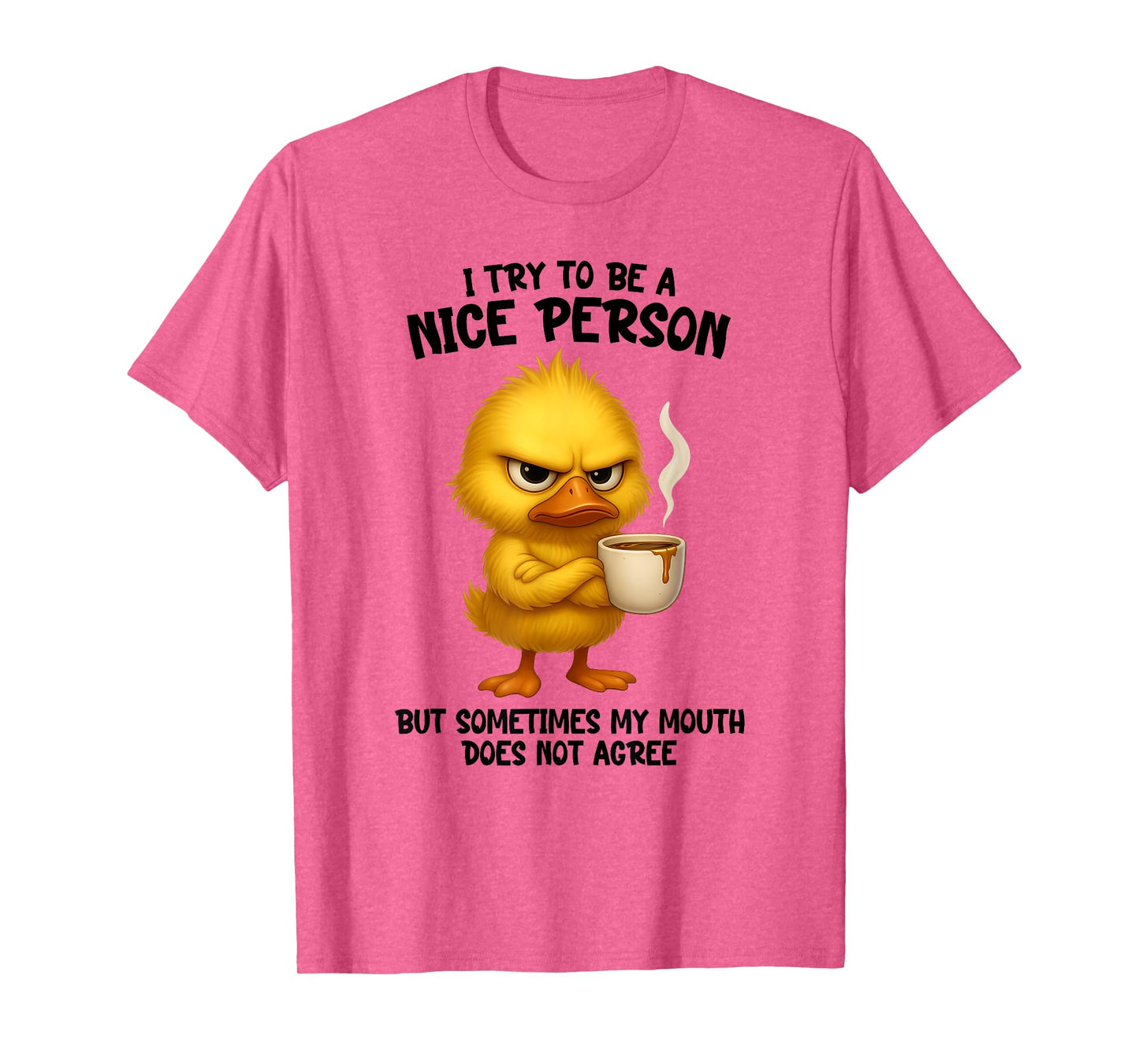 I Try to Be Nice Person But Sometime My Mouth Does Not Agree T-Shirt
