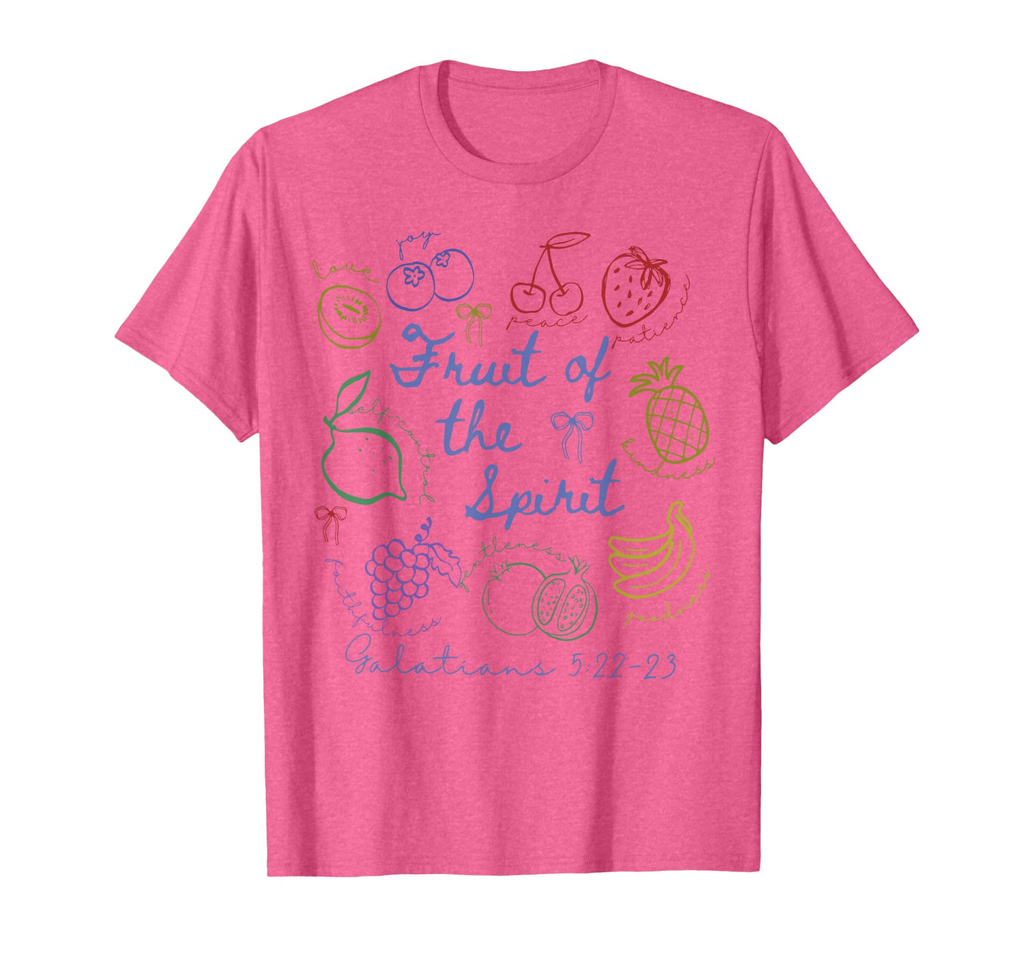 Fruit of The Spirit Christian Christianity Bible Verse Women T-Shirt