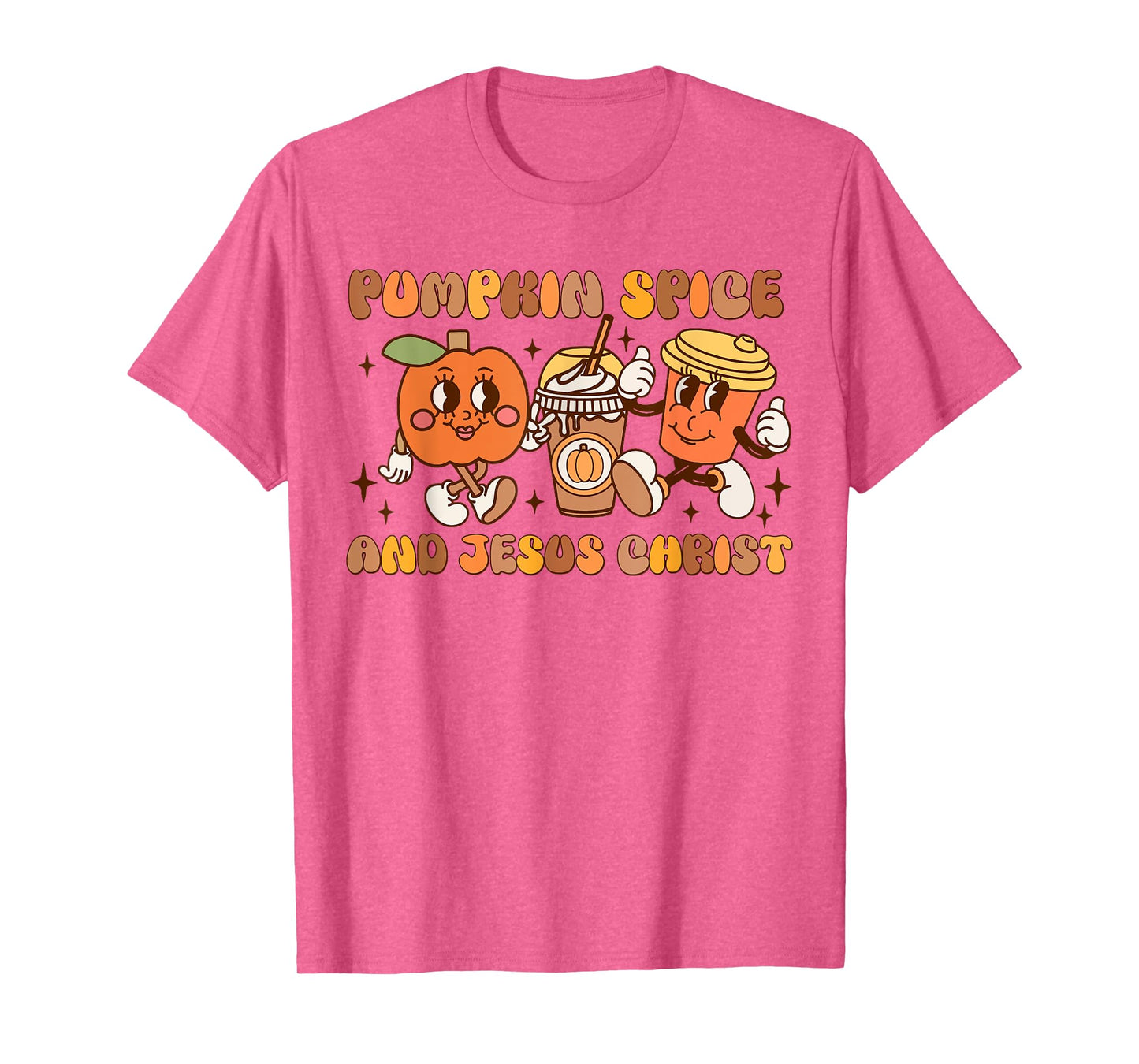 Pumpkin Spice and Jesus Christ Retro Fall T-Shirt