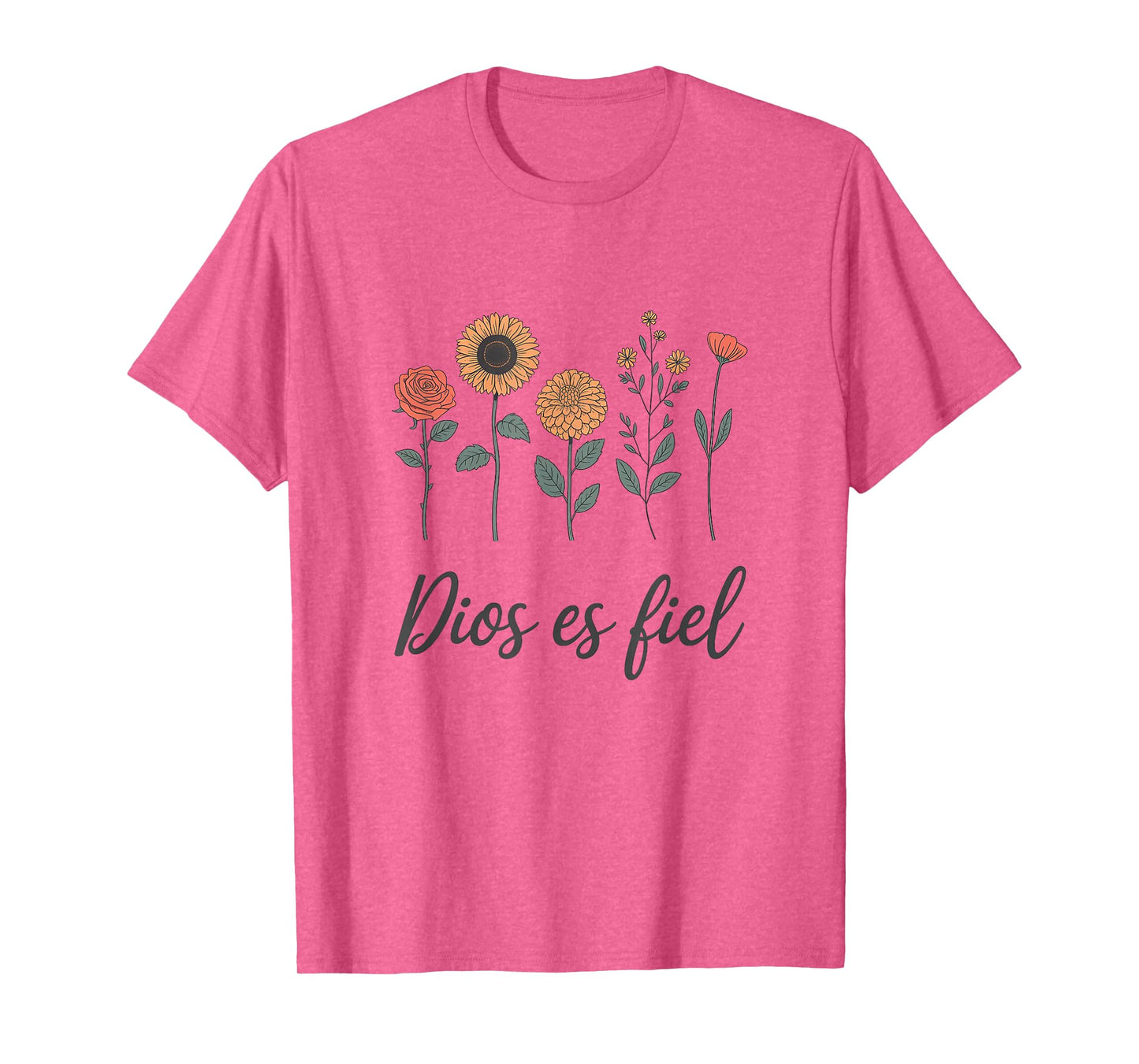 Christian Bible Verse Spanish Dios Es Fiel Cristianos T-Shirt