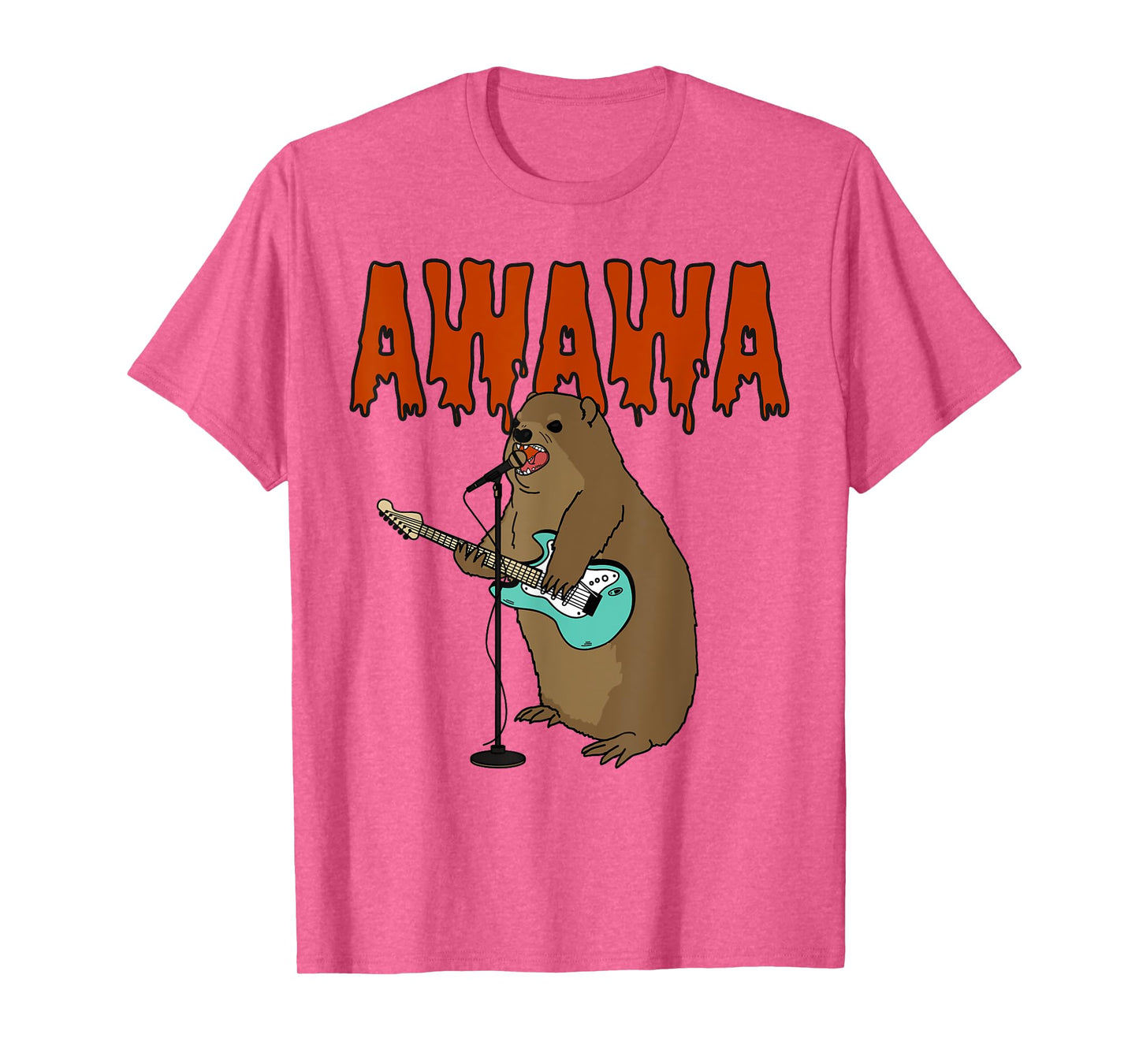 Rock Hyrax Awawa Cute Hyrax Meme Hyrax Lover Angry Hyrax T-Shirt