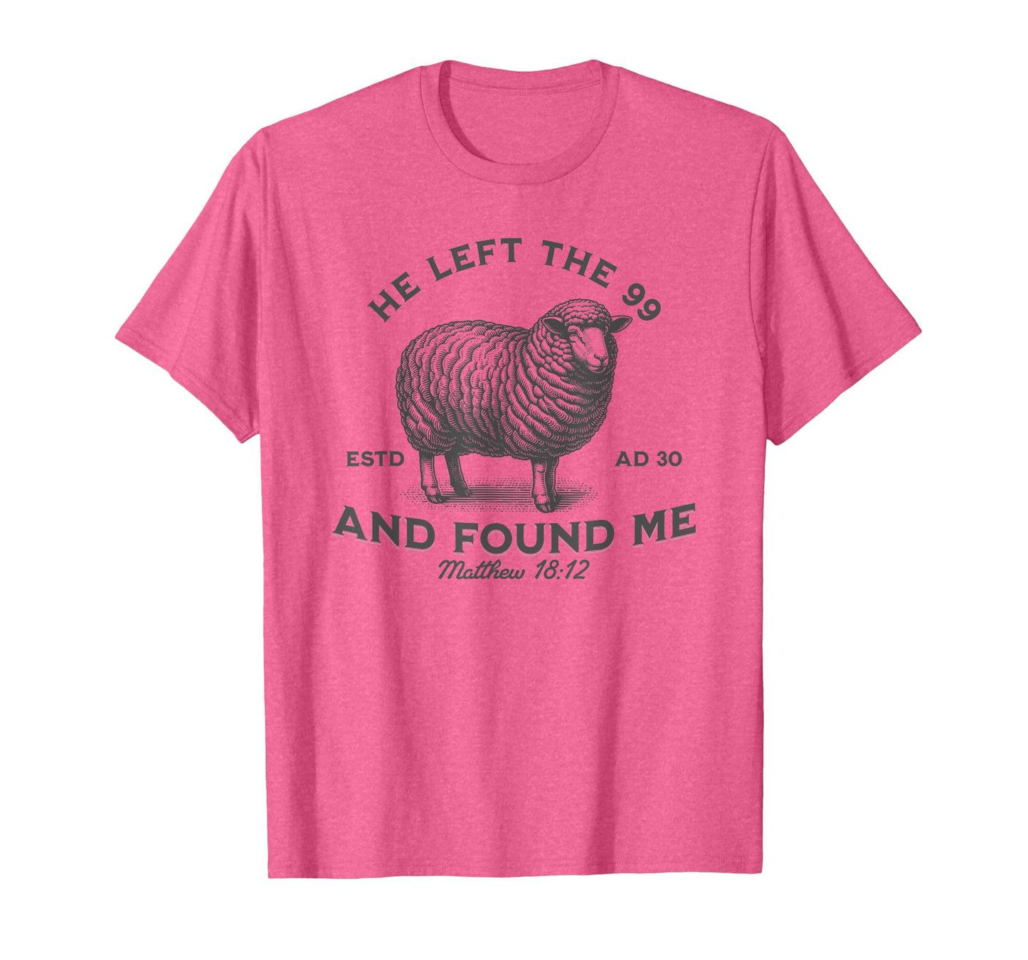 Bible He Left The 99 To Find Me Christian T-Shirt