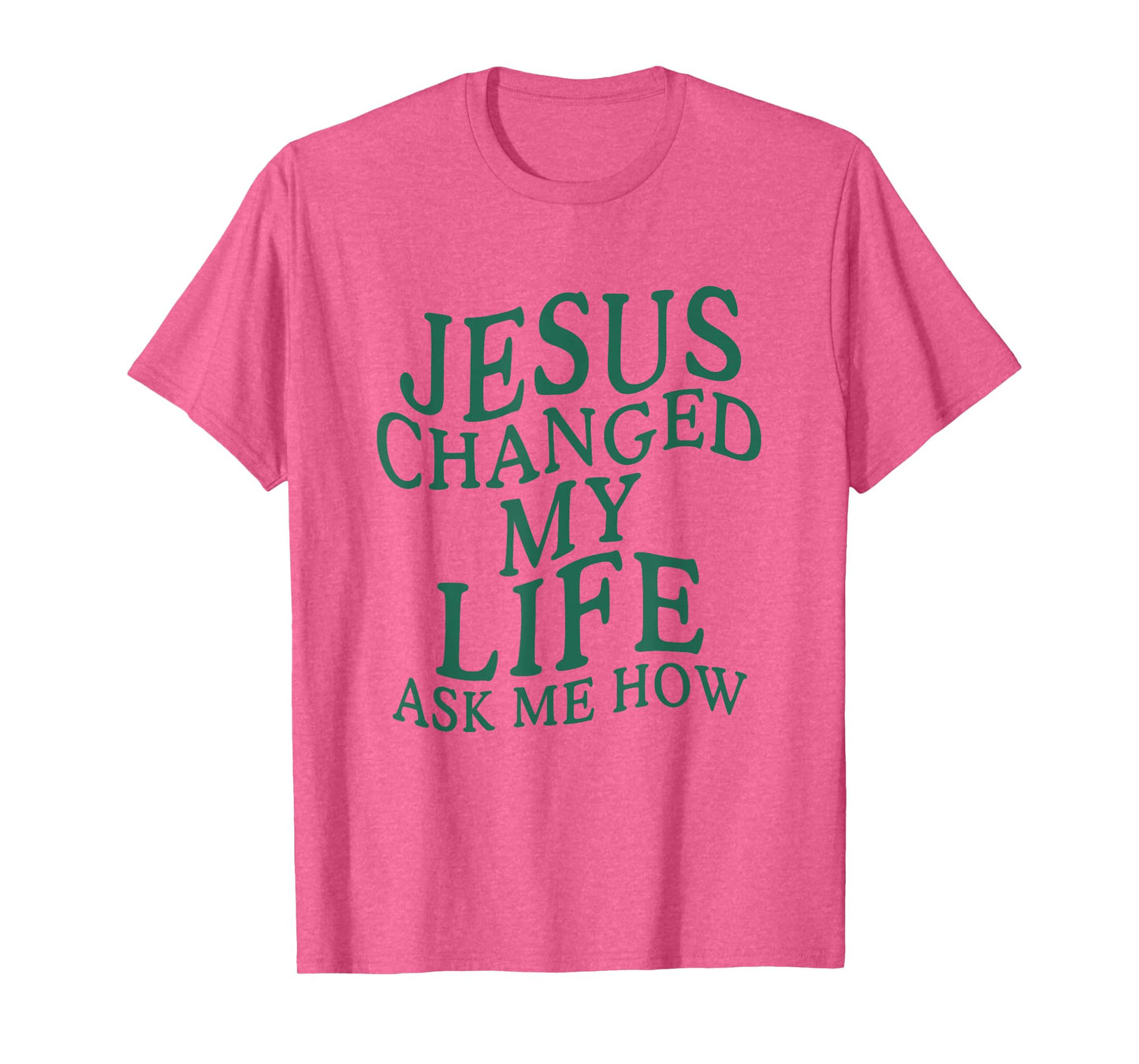 Jesus Changed My Life Ask Me How Christian Retro T-Shirt