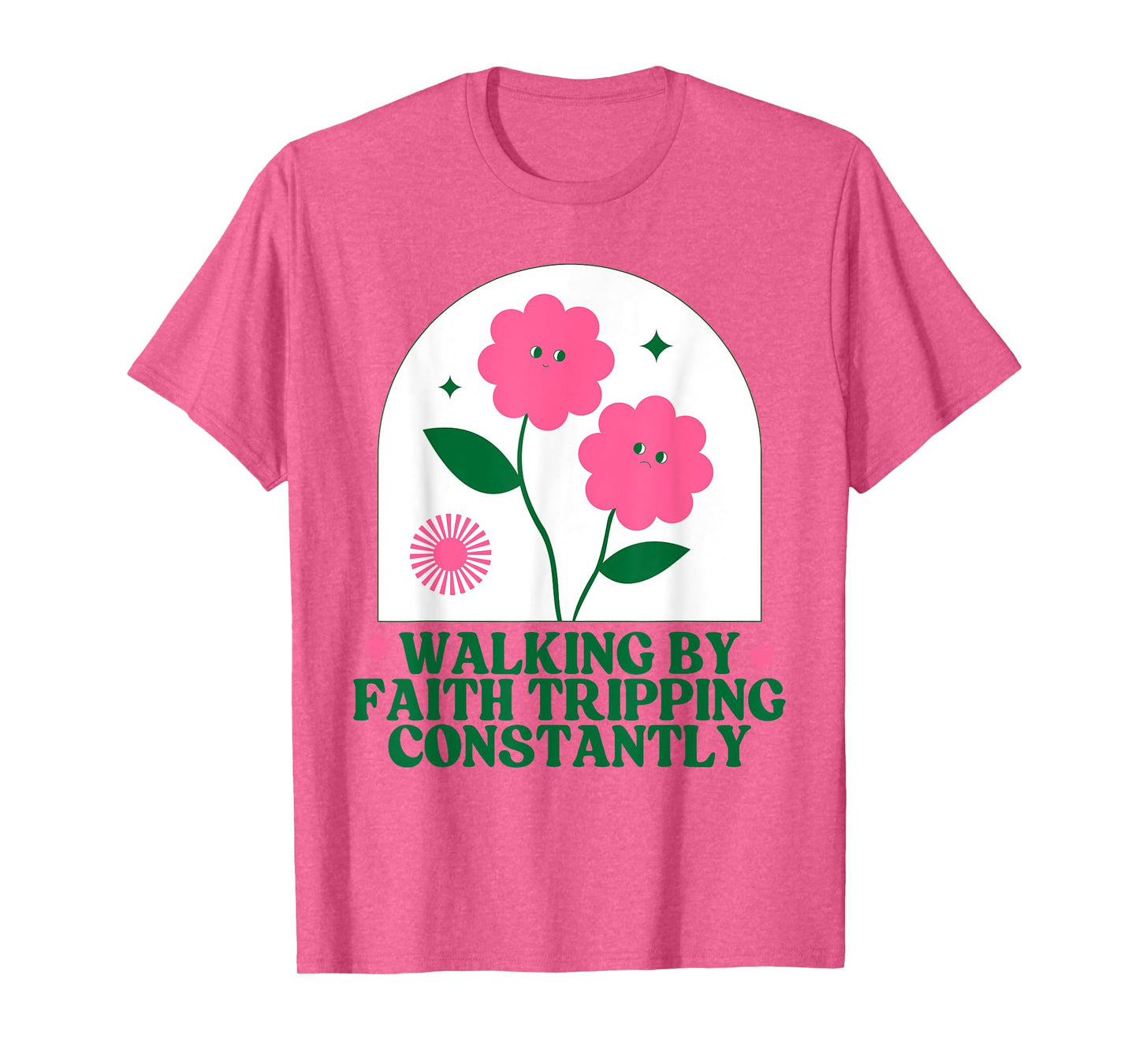 Christian Goose Walking by Faith Tripping Constantly Bible T-Shirt