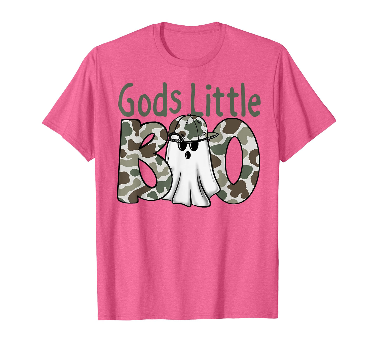 Halloween God's Little Boo Camouflage Boy Kid T-Shirt