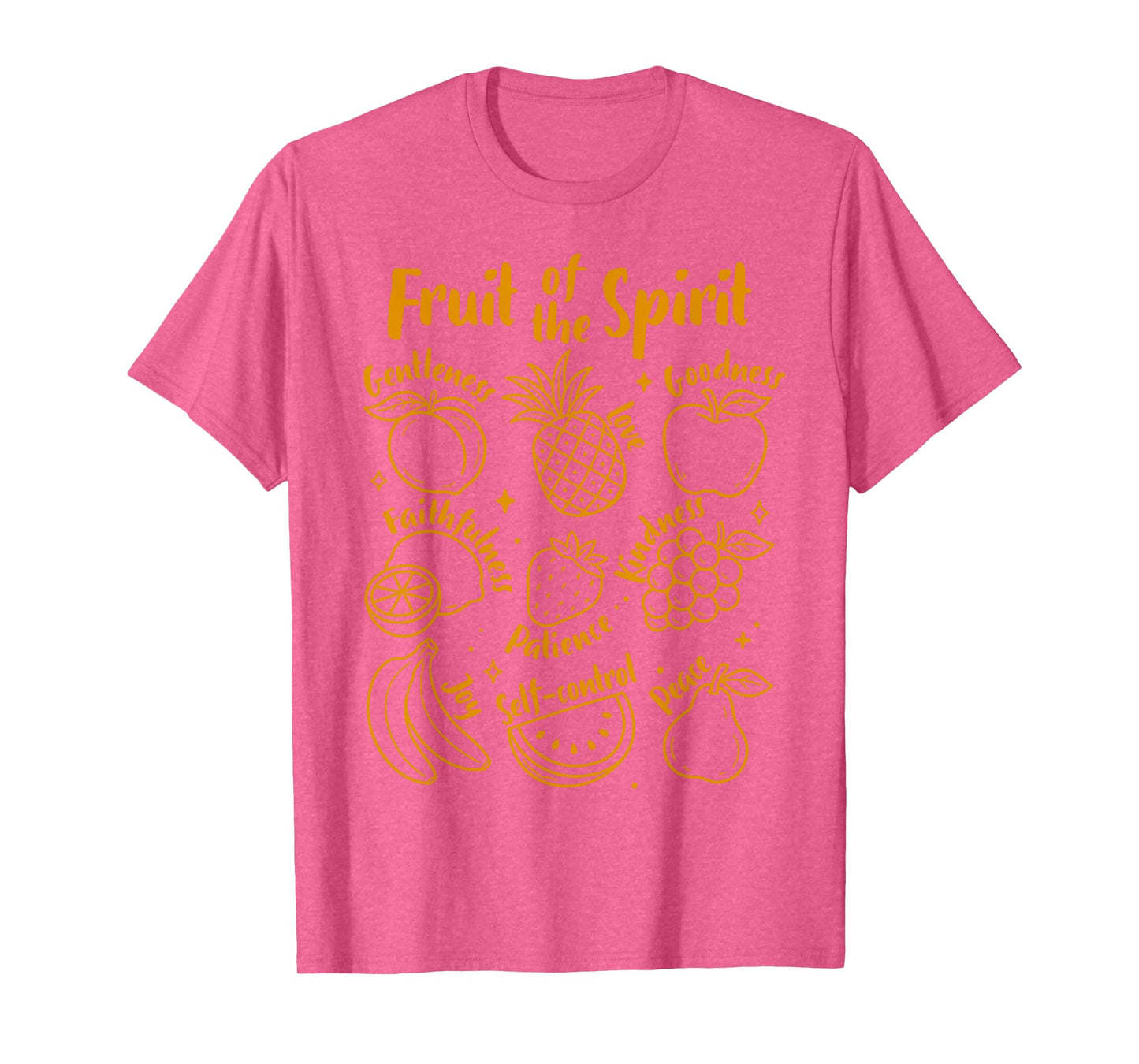 Fruit of The Spirit Christian Faith Jesus Religious Doodles T-Shirt