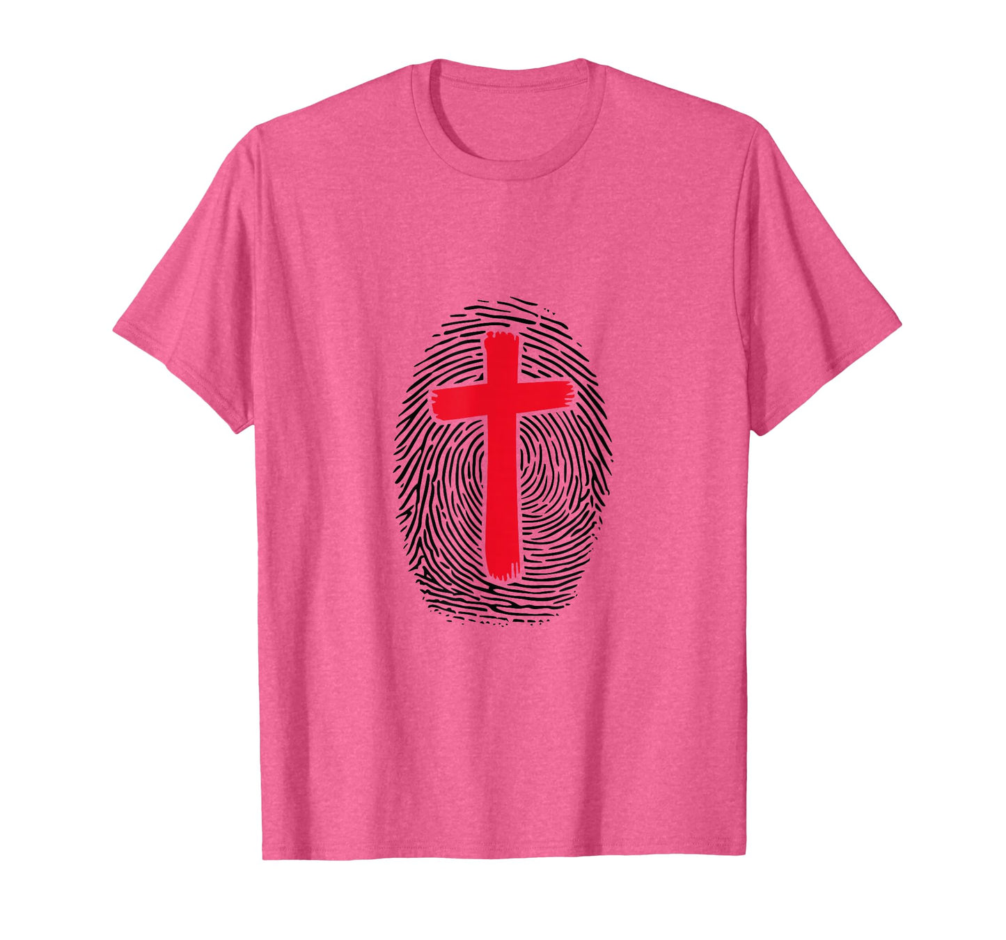 Christian Fingerprint Cross Religious Belief Faith T-Shirt