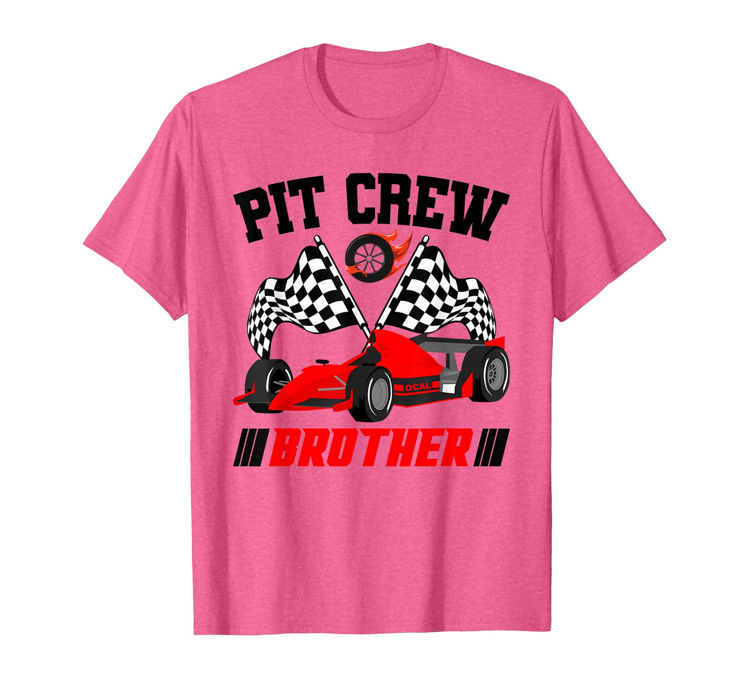 Brother Pit Crew Race Birthday Party Racing Matching Family T-Shirt