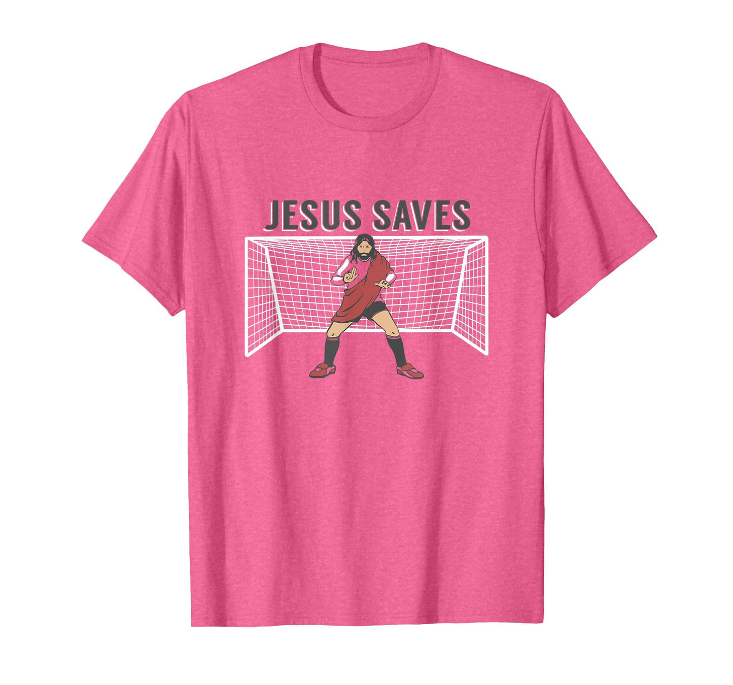JESUS SAVES | Funny Christian, Christ Soccer Goalie T-shirt