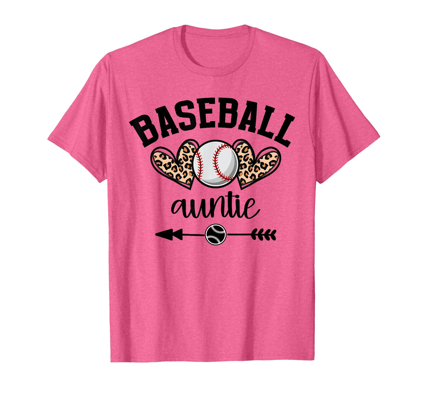Baseball Auntie Womens Baseball Auntie Game Day Senior Night T-Shirt