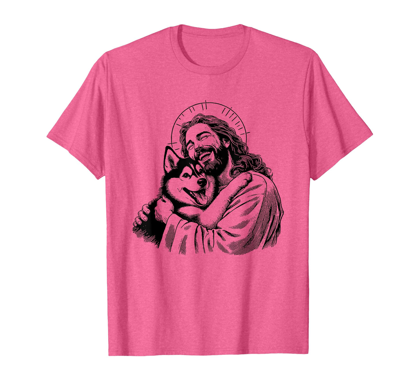 Jesus Siberian Husky - Funny Christian Religious Dog Lover T-Shirt for Men Women Girls Kids