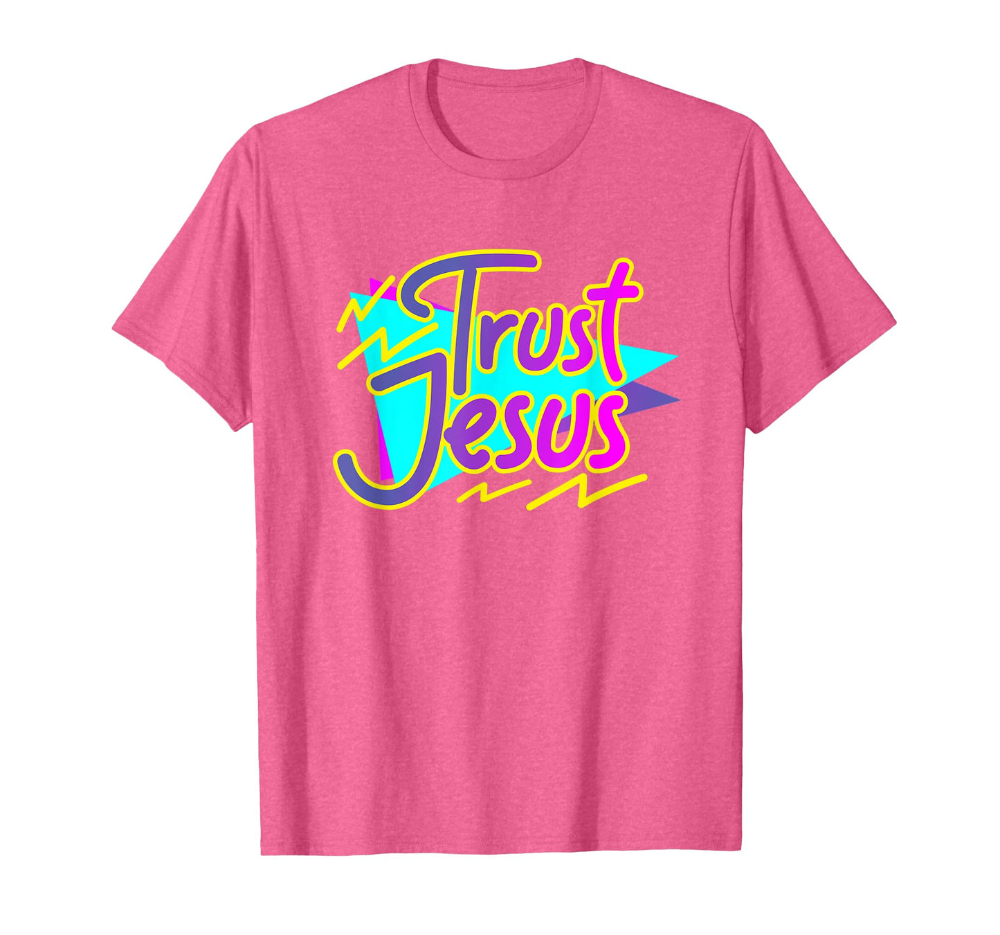 Trust Jesus, Womens 90s Style Christian T-Shirt