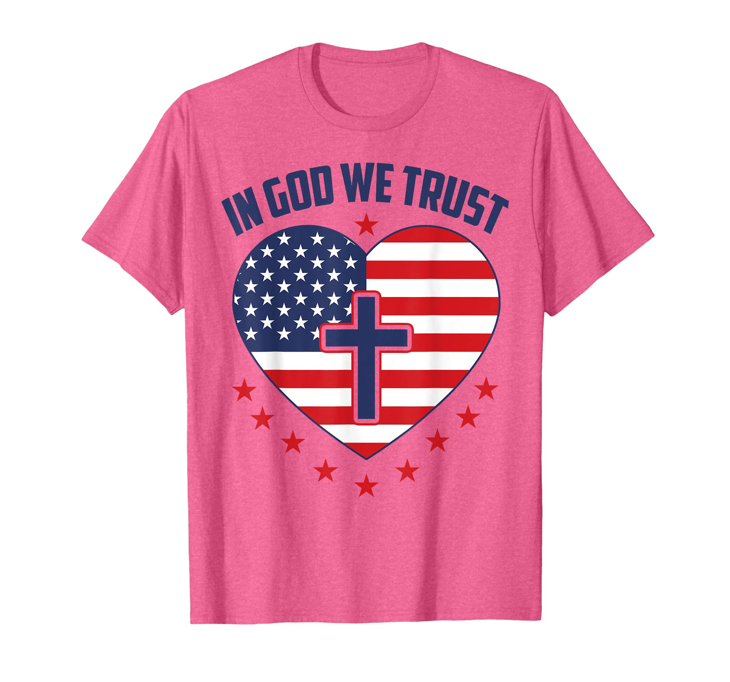 In God We Trust Christian Heart T-Shirt