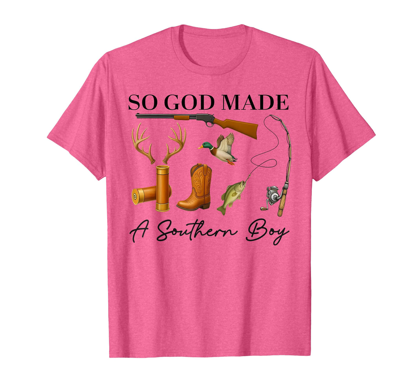So God Made A Southern Boy Hunting Duck Deer Fishing Toddler T-Shirt