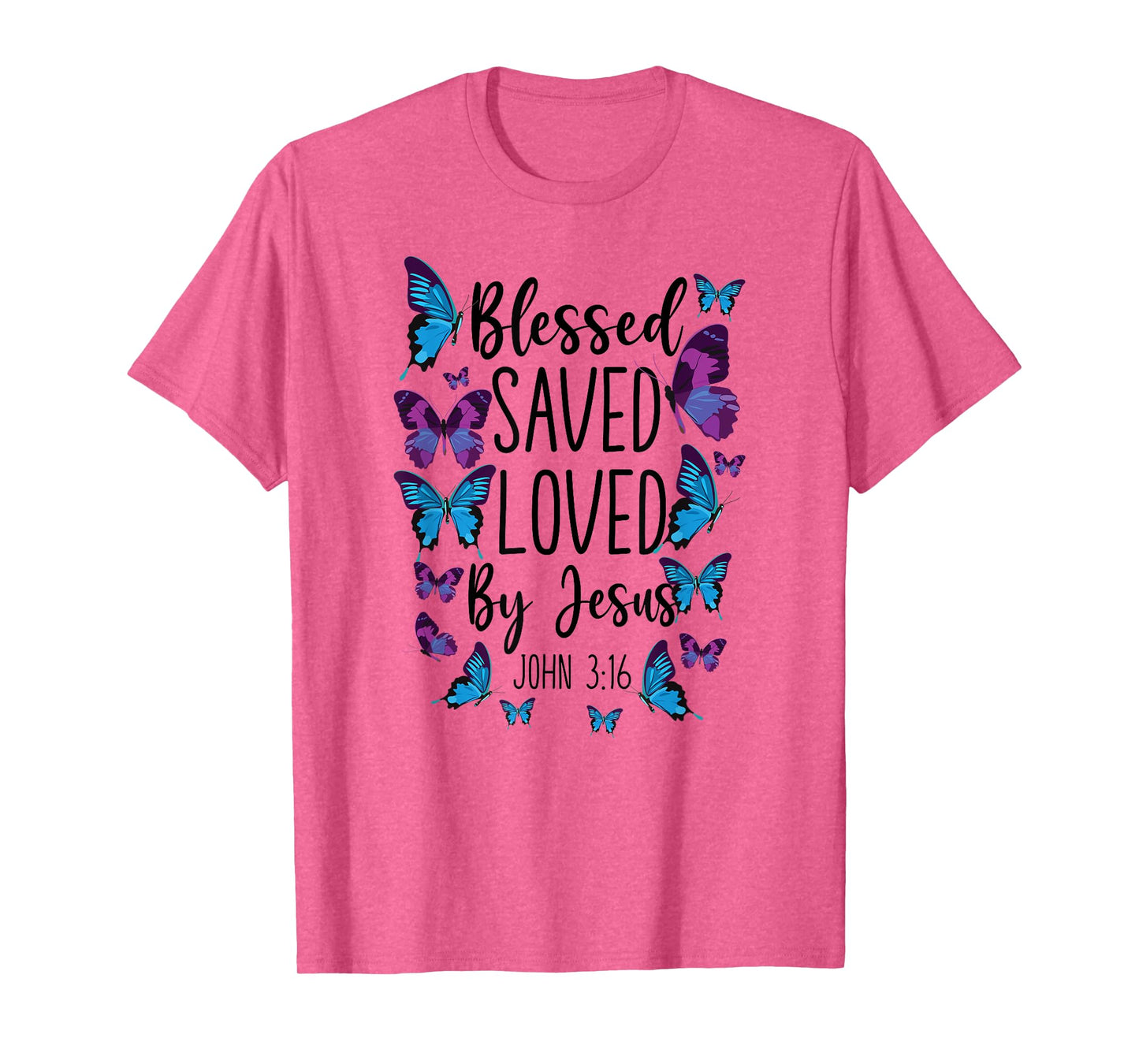 Christian Bible Verse Quote Butterfly John 3:16 T-Shirt
