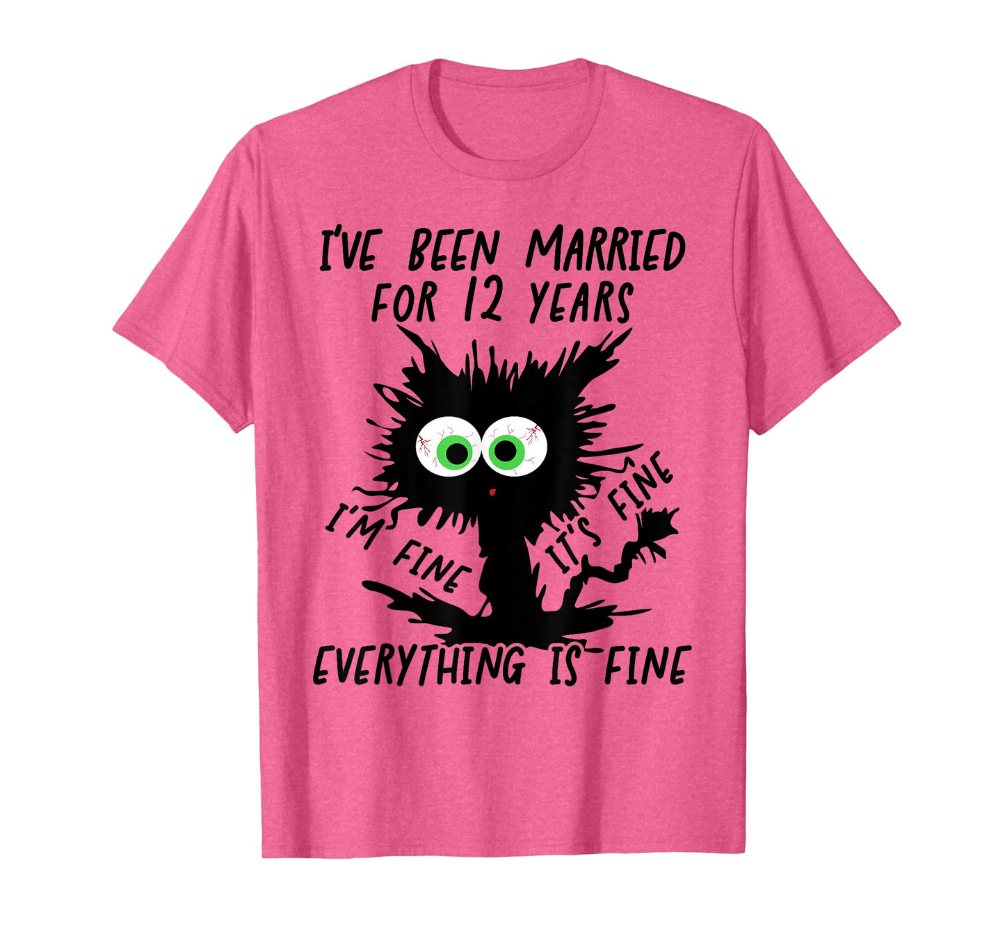 Fine Linen Wedding I've Been Married For 12 Years T-Shirt