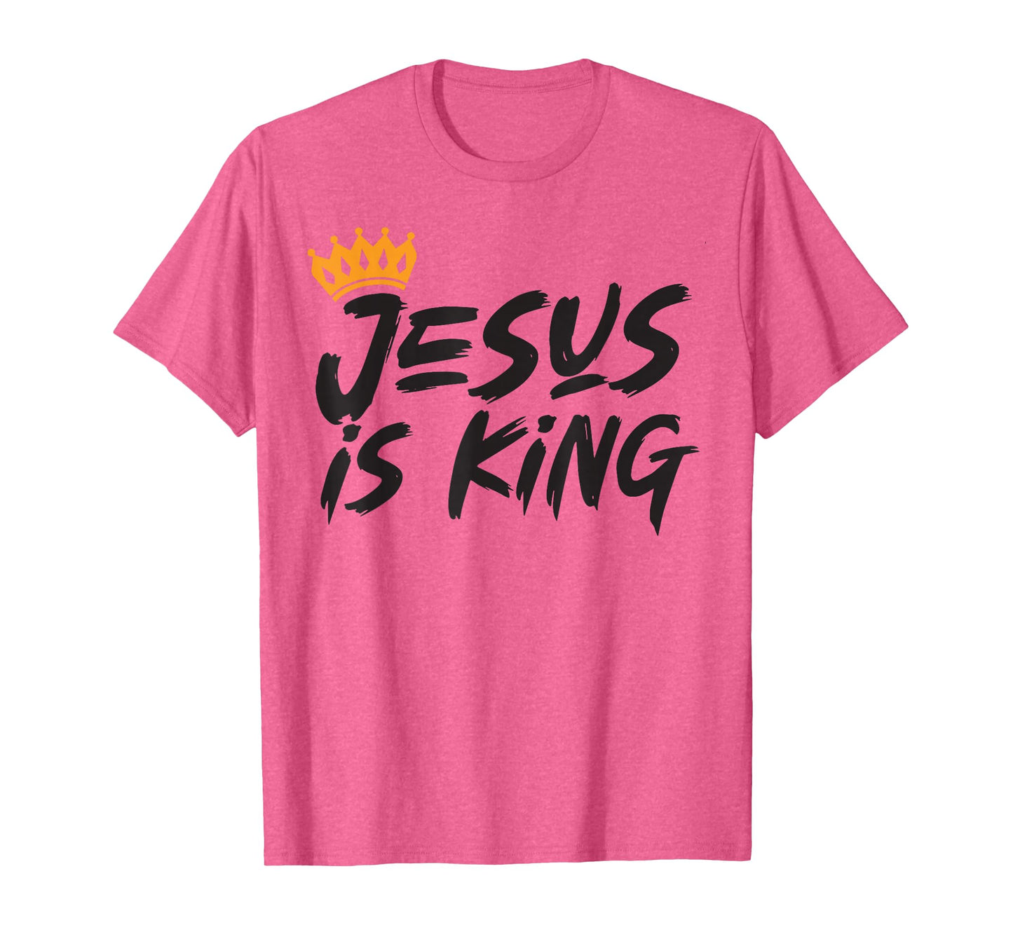 Jesus is King Christian Cross God Faith Bible Religious Pray T-Shirt