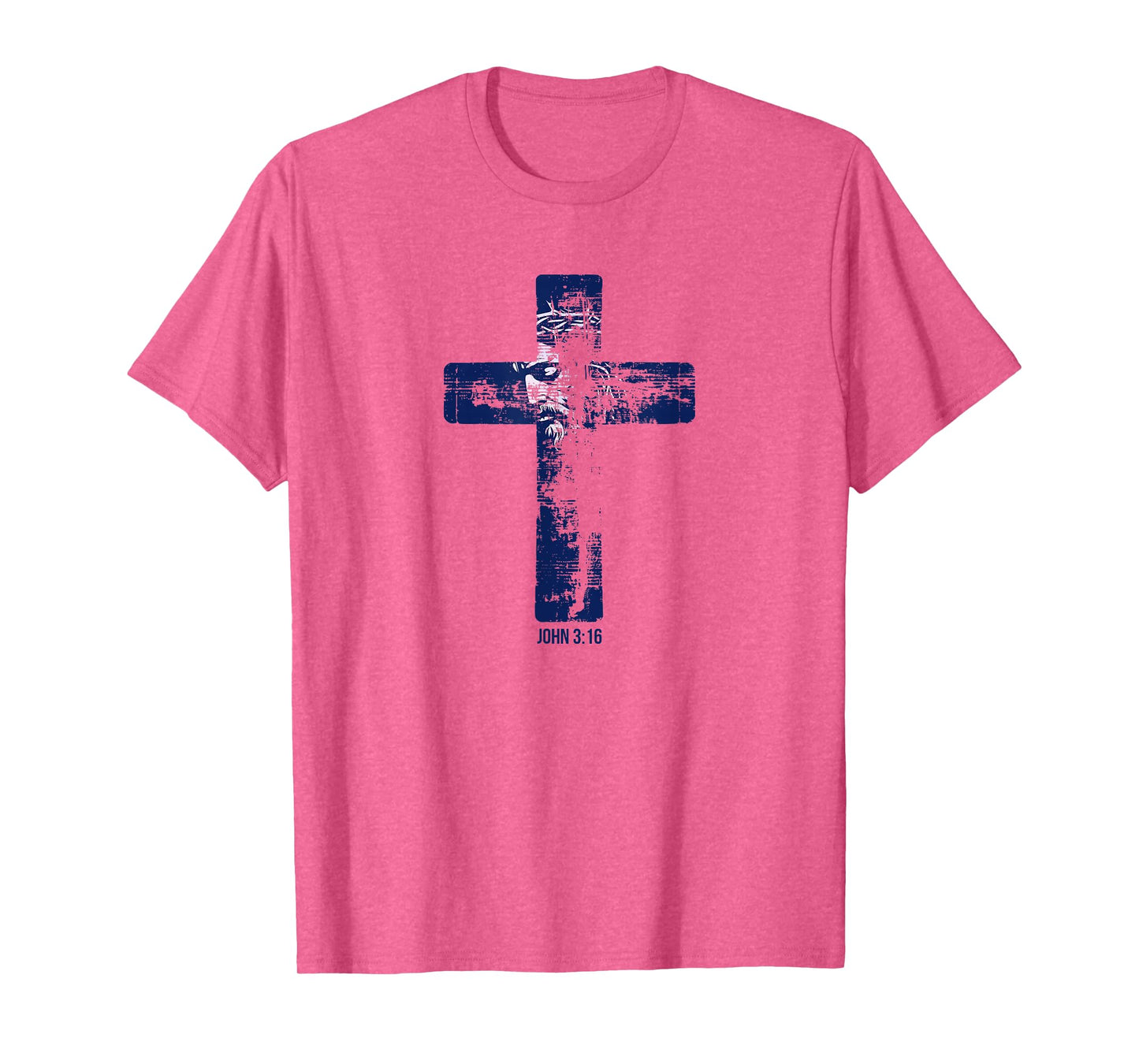 Graphics of Cross, Jesus Christ, Thorn Crown, John 3:16 T-Shirt