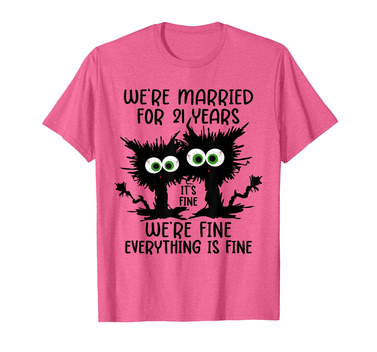 Nickel Wedding We're Married For 21 Years T-Shirt