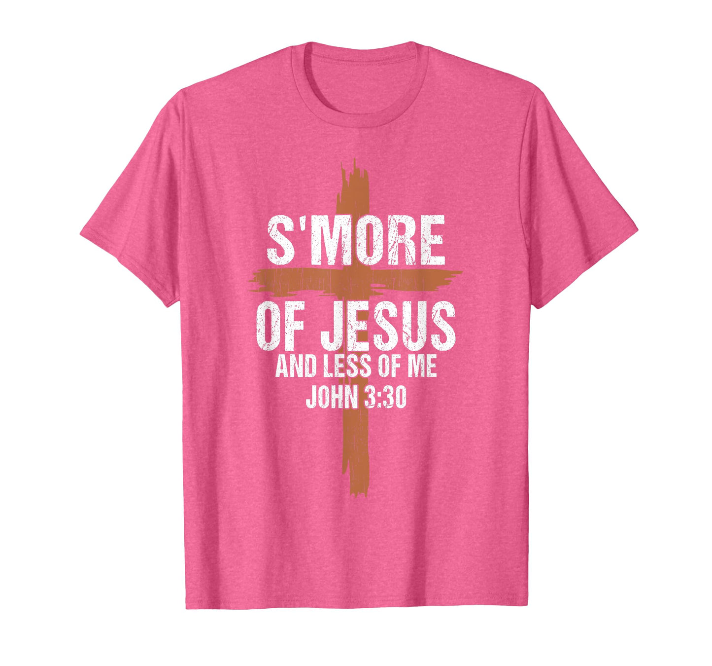 Women S'more Of Jesus And Less Of Me Funny Camping Christian T-Shirt