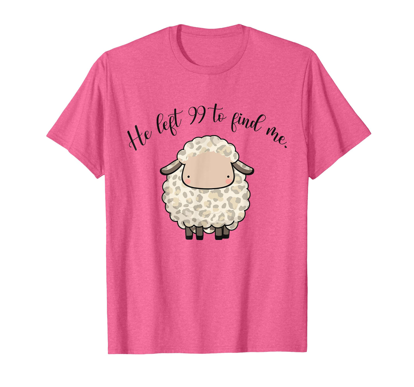 Jesus Apparel He Left The 99 To Find Me Lamb Christian Sheep T-Shirt