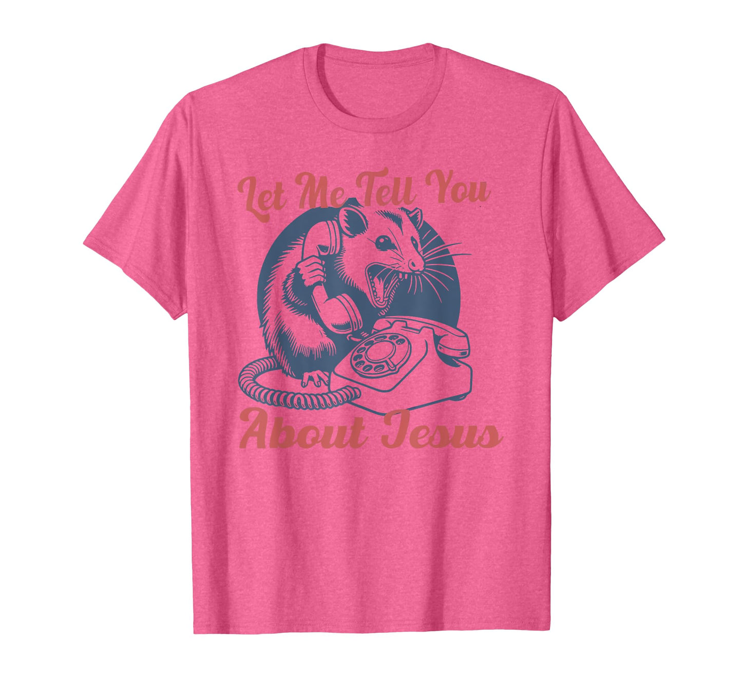 let me tell you about jesus retro opossum raccoon christian T-Shirt