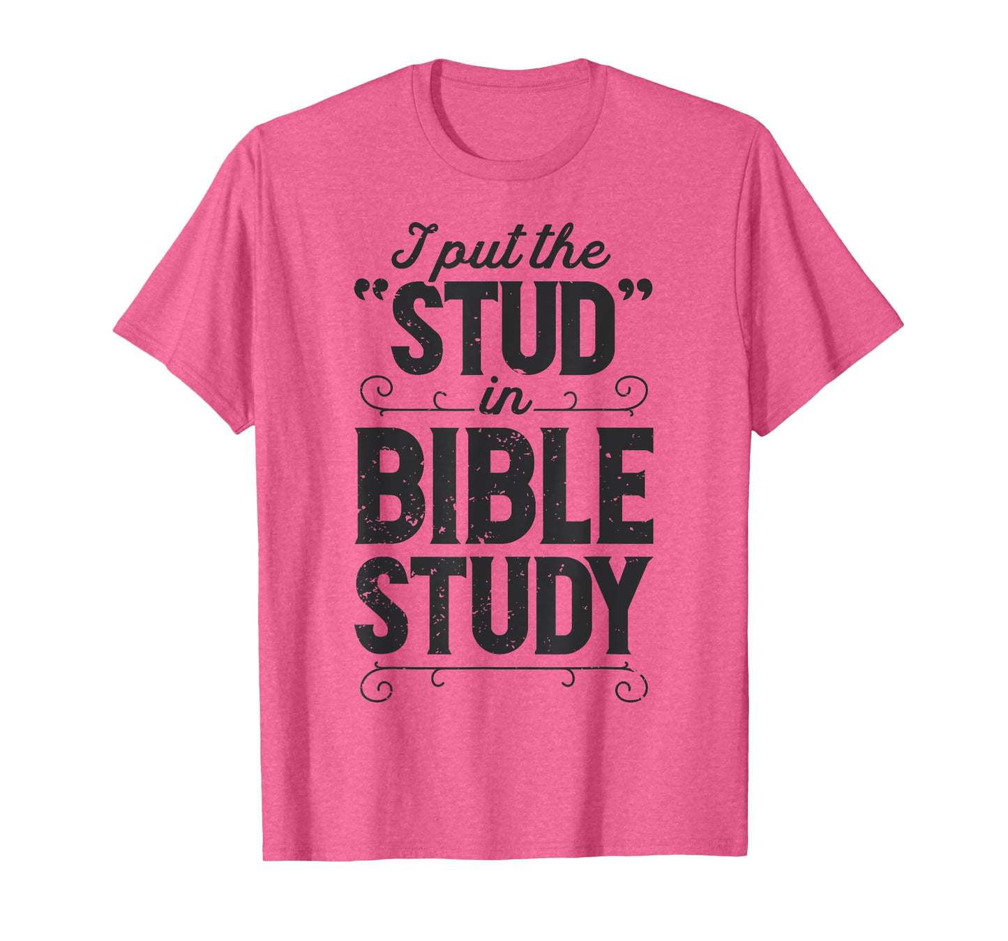 I Put The Stud In Bible Study Christian Men Women Religious T-Shirt