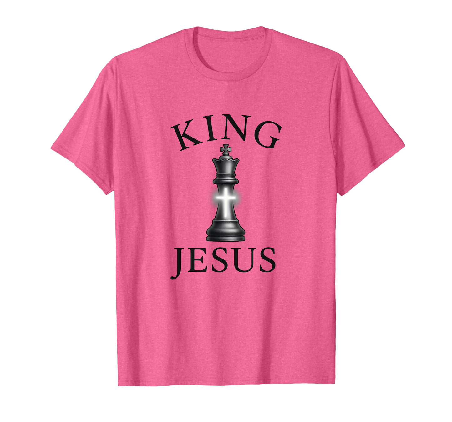 King Jesus - Christian Chess Piece | Trending Cross Design T-Shirt