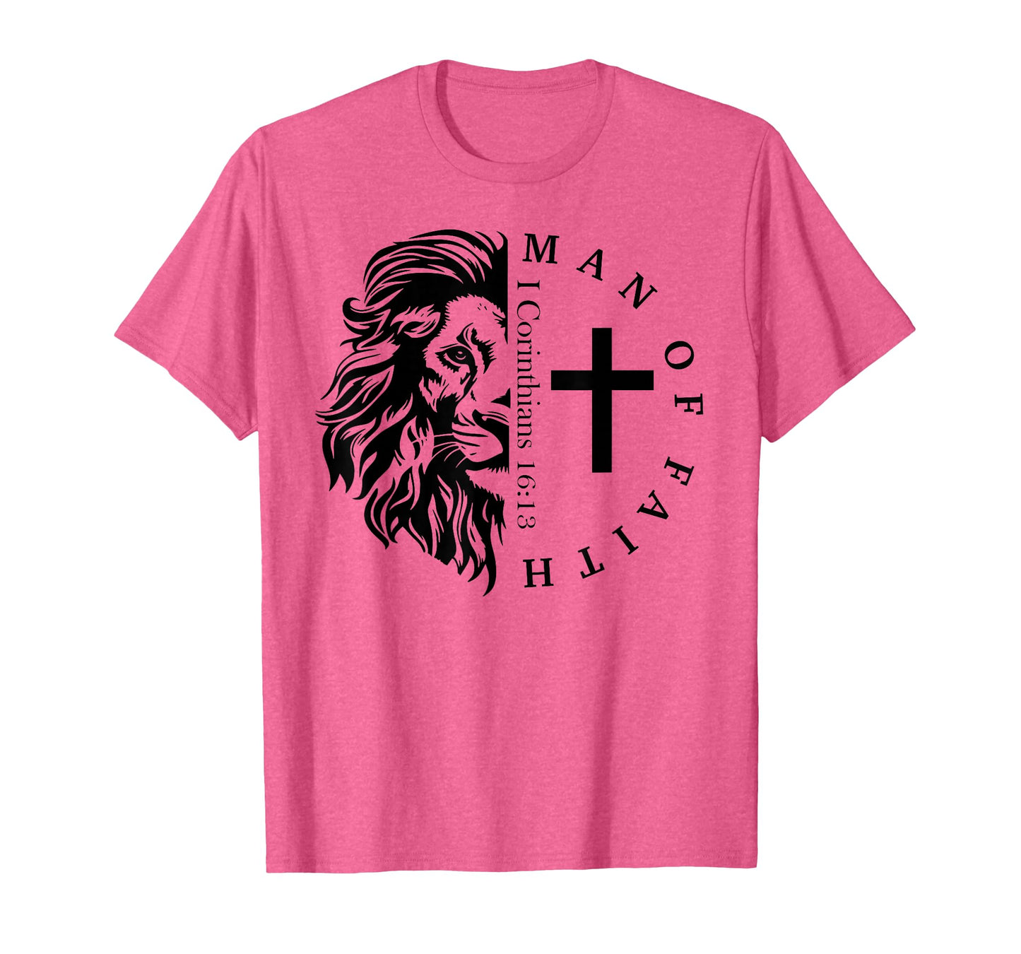 Jesus Man of Faith Christian Cross God Faith Bible Pray T-Shirt