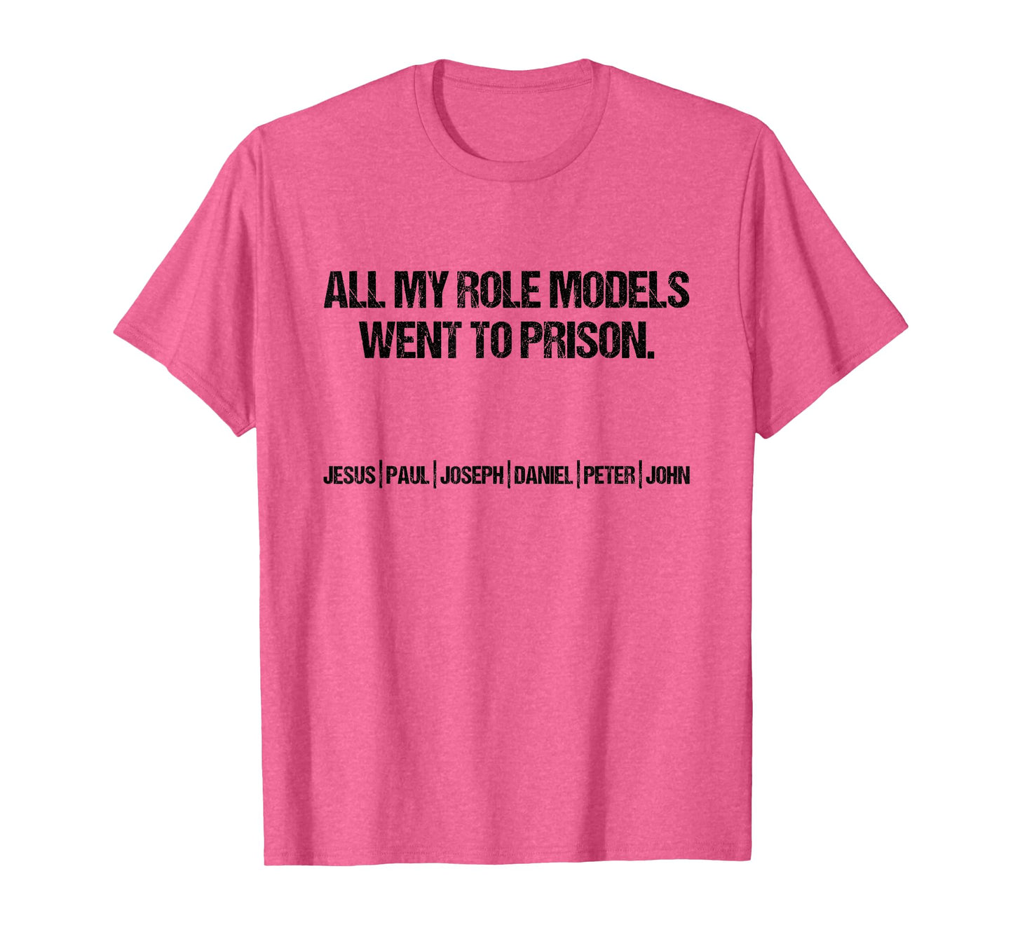 All My Role Models Went To Prison Jesus Paul John Christian T-Shirt
