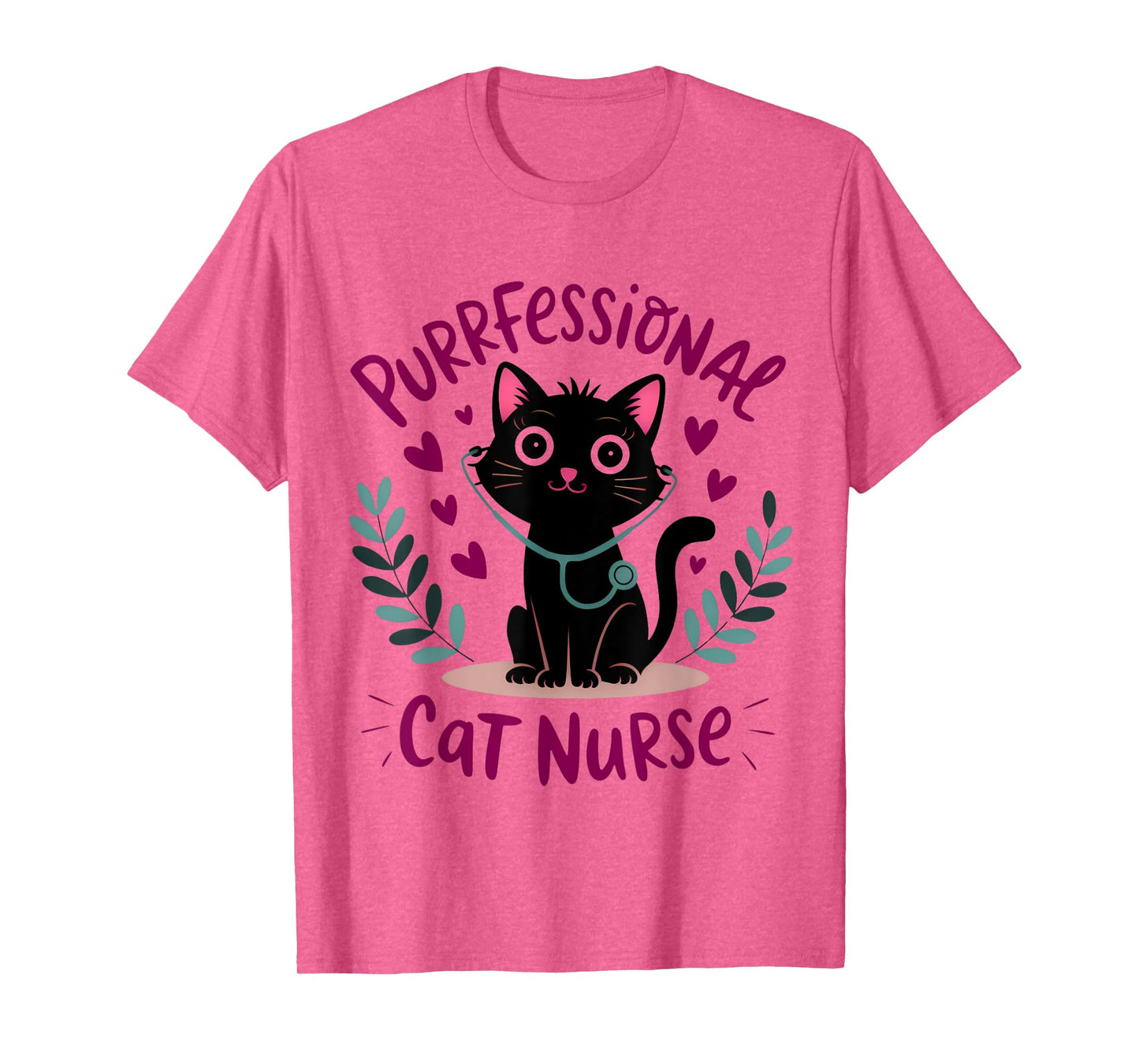 Purrfessional Cat Nurse for International Cat Day T-Shirt
