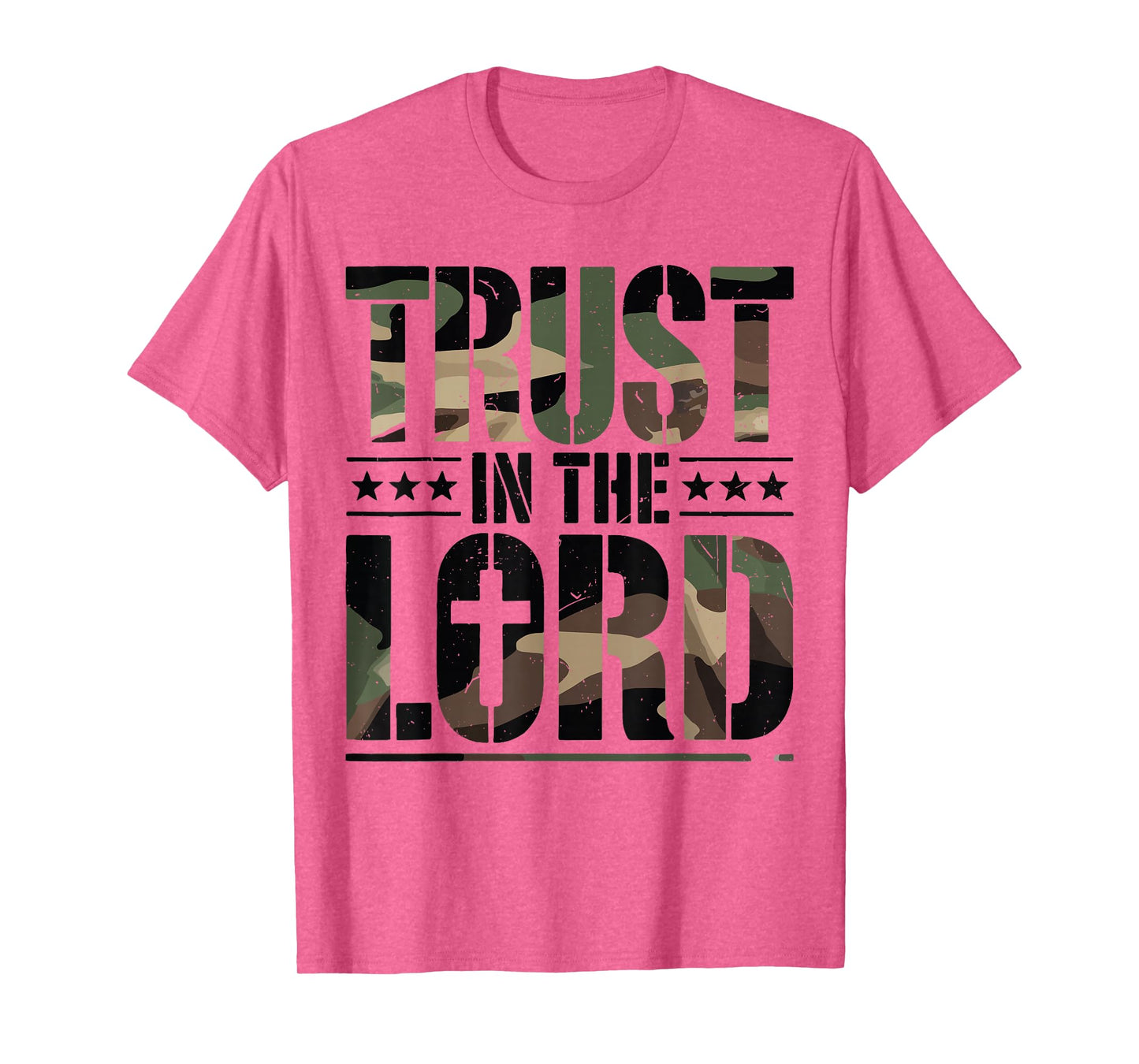 Camo Trust in The Lord Jesus Christ Christian Proverbs 3 5 T-Shirt