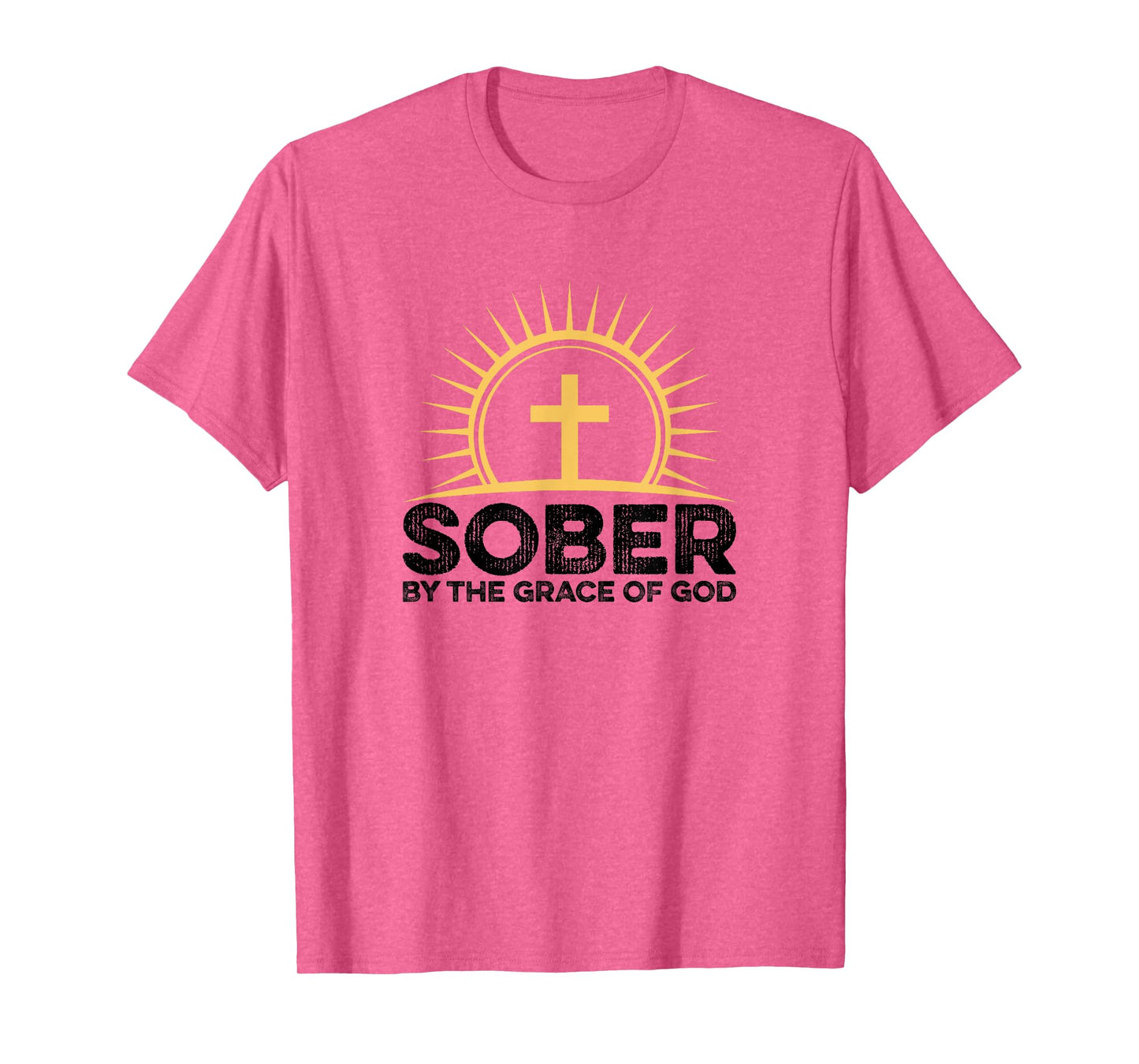 Sober By The Grace O God Alcoholics AA Anonymous Recovery T-Shirt