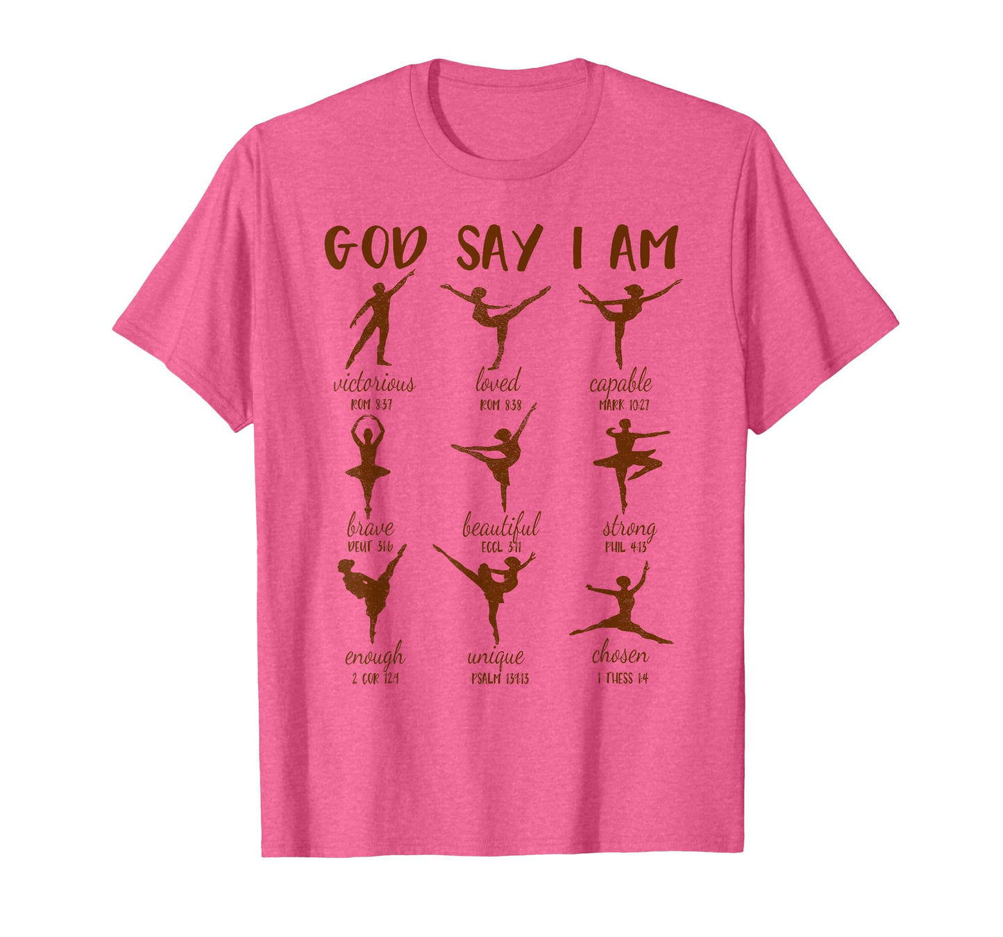 Dancing Lover Ballet Ballerina Bible Verse God Says I'm T-Shirt