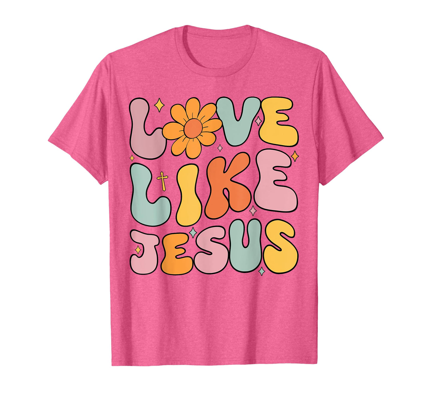 Teen Girl Love Like Jesus Christian Groovy Godsister Toddler T-Shirt