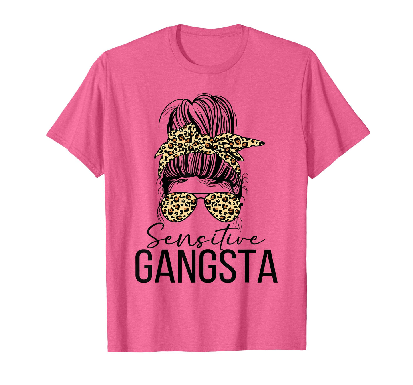Sensitive Gangsta Gangster Funny Meme Saying Quote T-Shirt