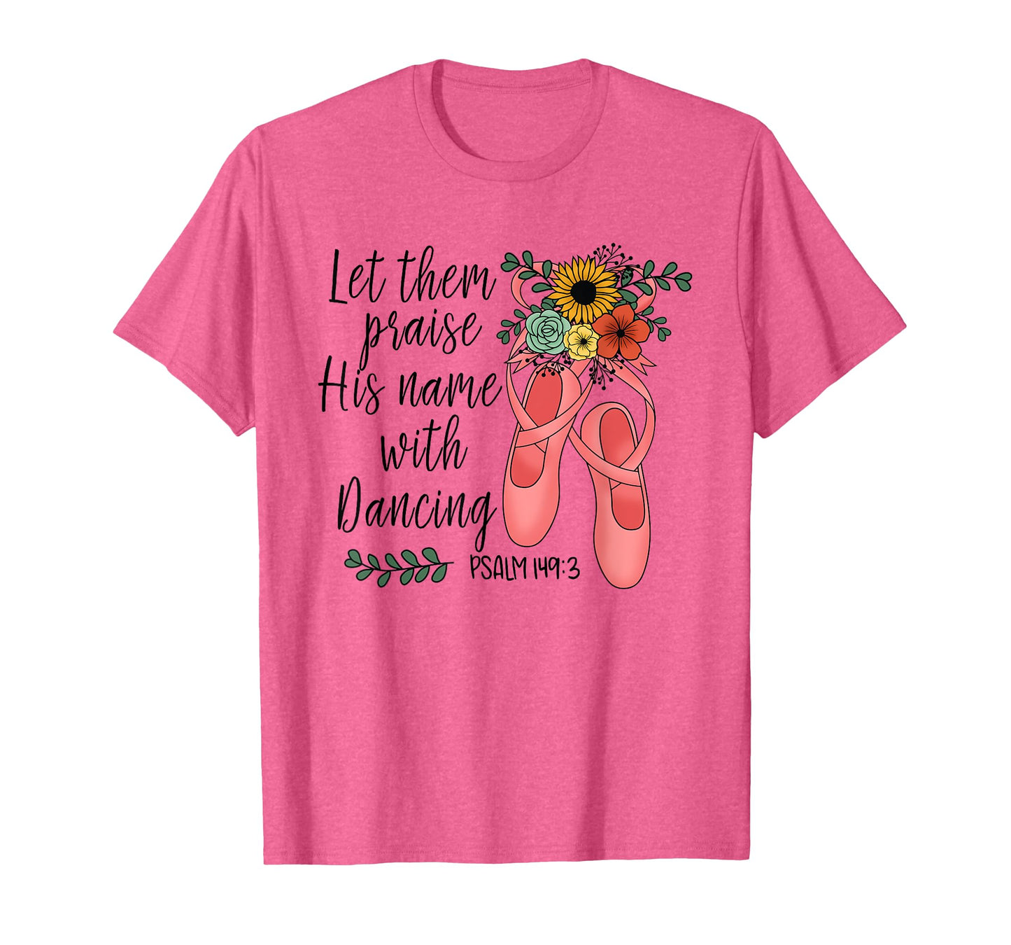 Floral Christian Dance Dancing Ballet - Ballerina For Girls T-Shirt