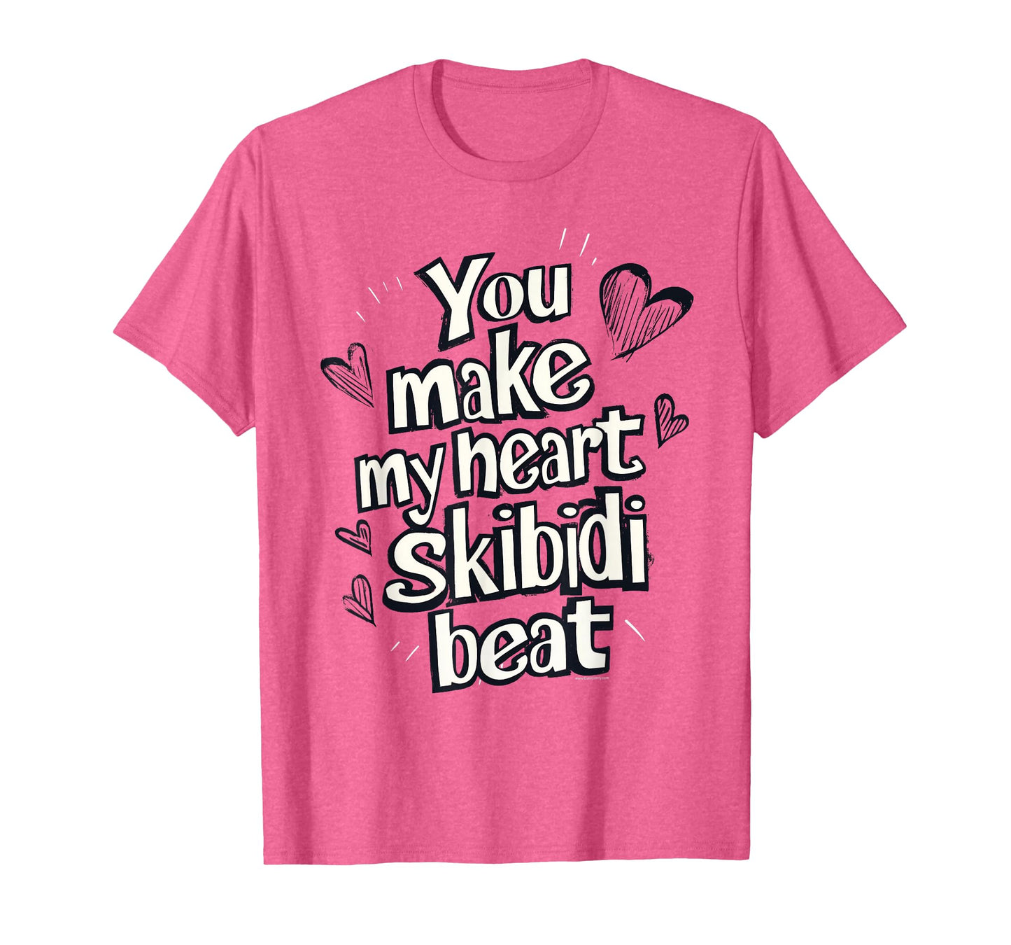 Skibidi Valentines Day Heart Funny Boy Teen Tween Girl Guy T-Shirt