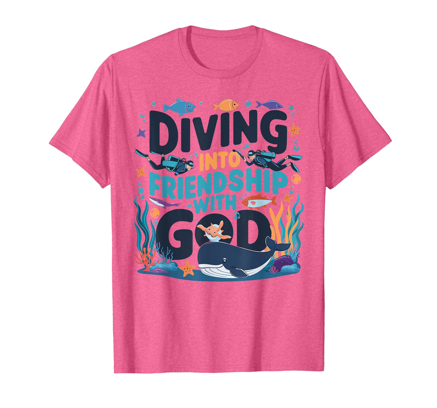 Diving Into Friendship With God Scuba VBS 2025 Christian T-Shirt
