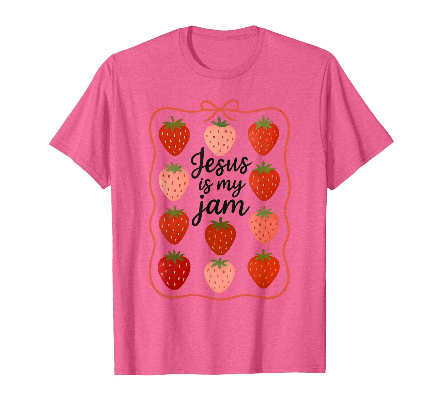 Jesus Is My Jam Cute Strawberry Faith T-Shirt