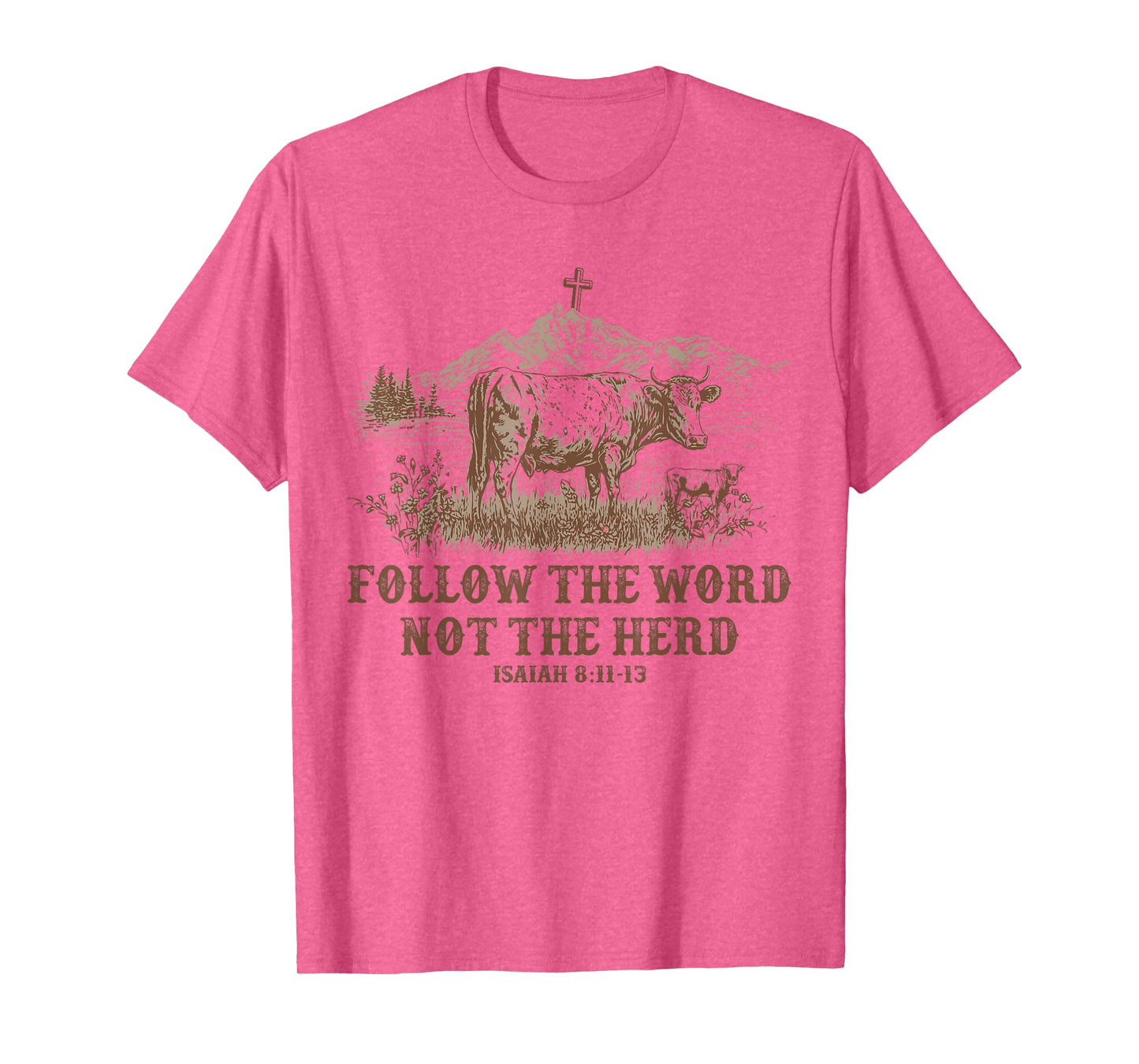 Follow the word not the Herd Western Christian T-Shirt
