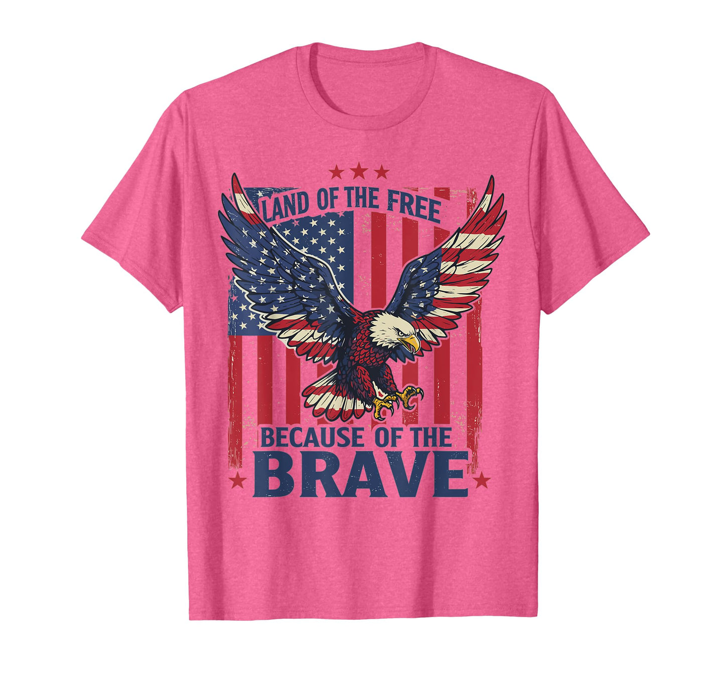 America Eagle Land of the Free Because of the Brave T-Shirt