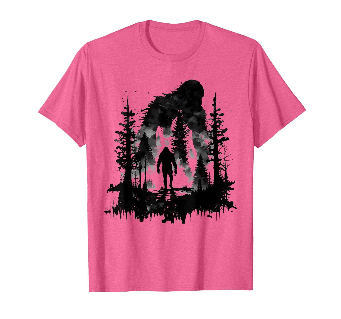 Bigfoot Sasquatch In The Forest For Men Women Kids T-Shirt