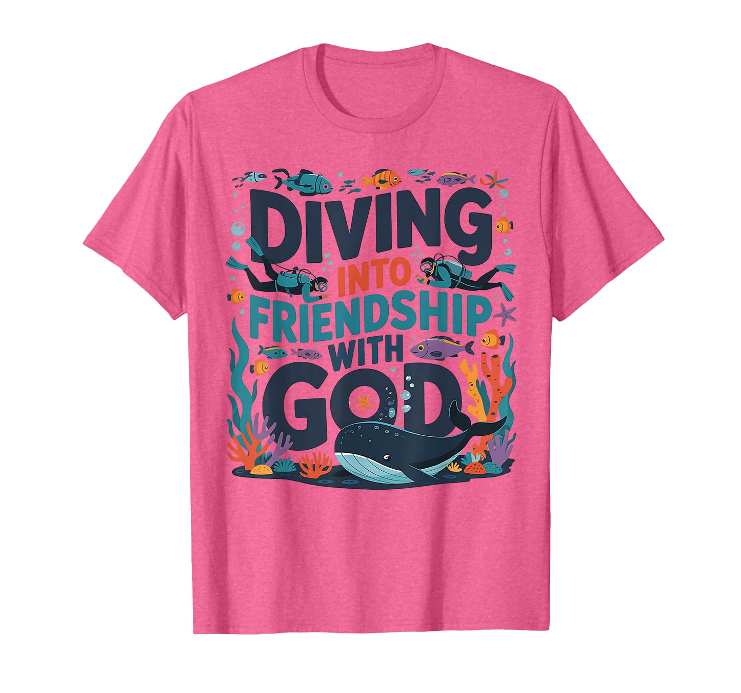 Diving Into Friendship With God Beach Scuba VBS 2025 T-Shirt