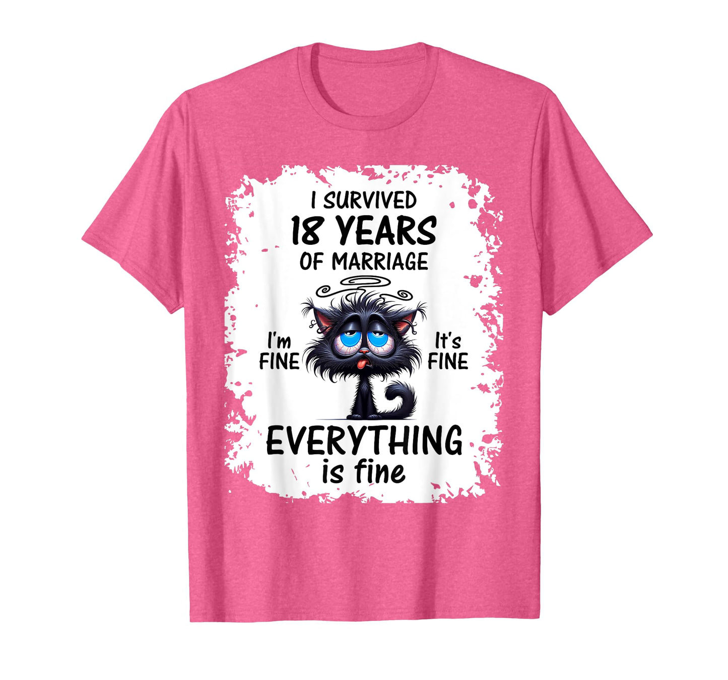 Porcelain Wedding I Survived 18 Years Of Marriage T-Shirt