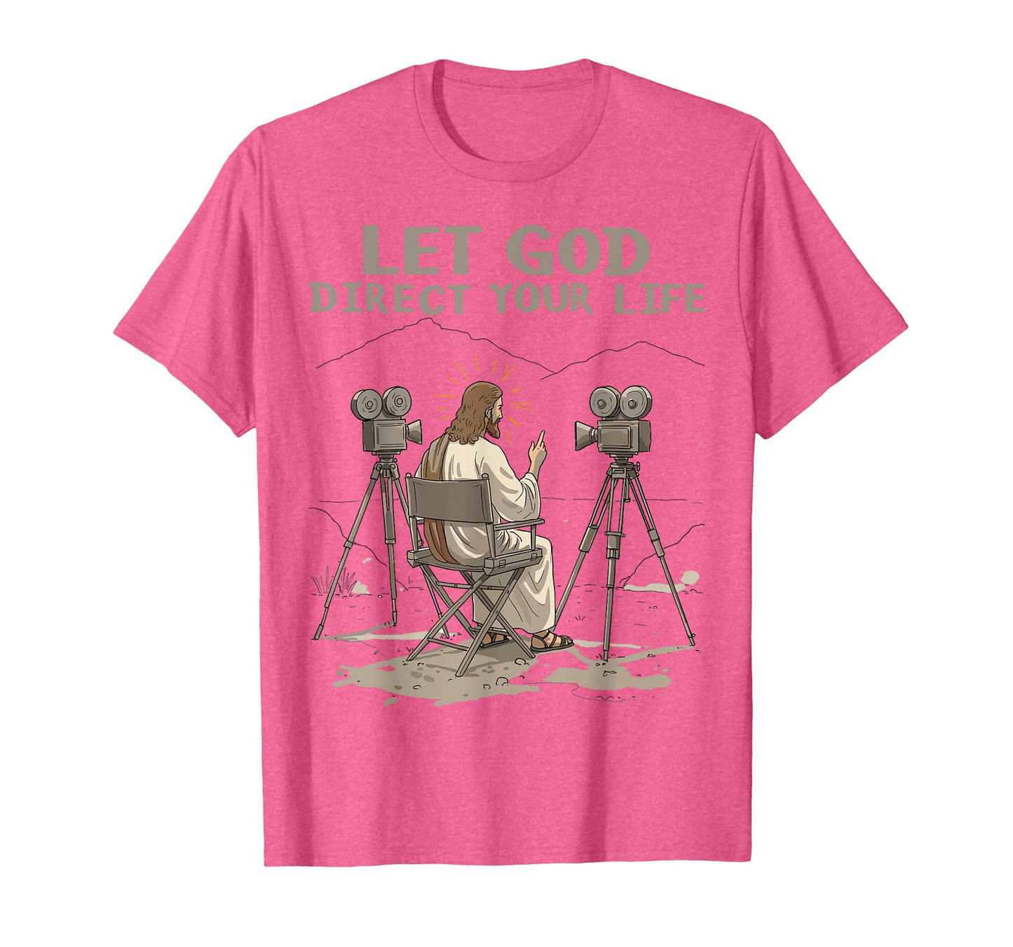 Let God Direct Your Life Christian Men Women Faith Based T-Shirt