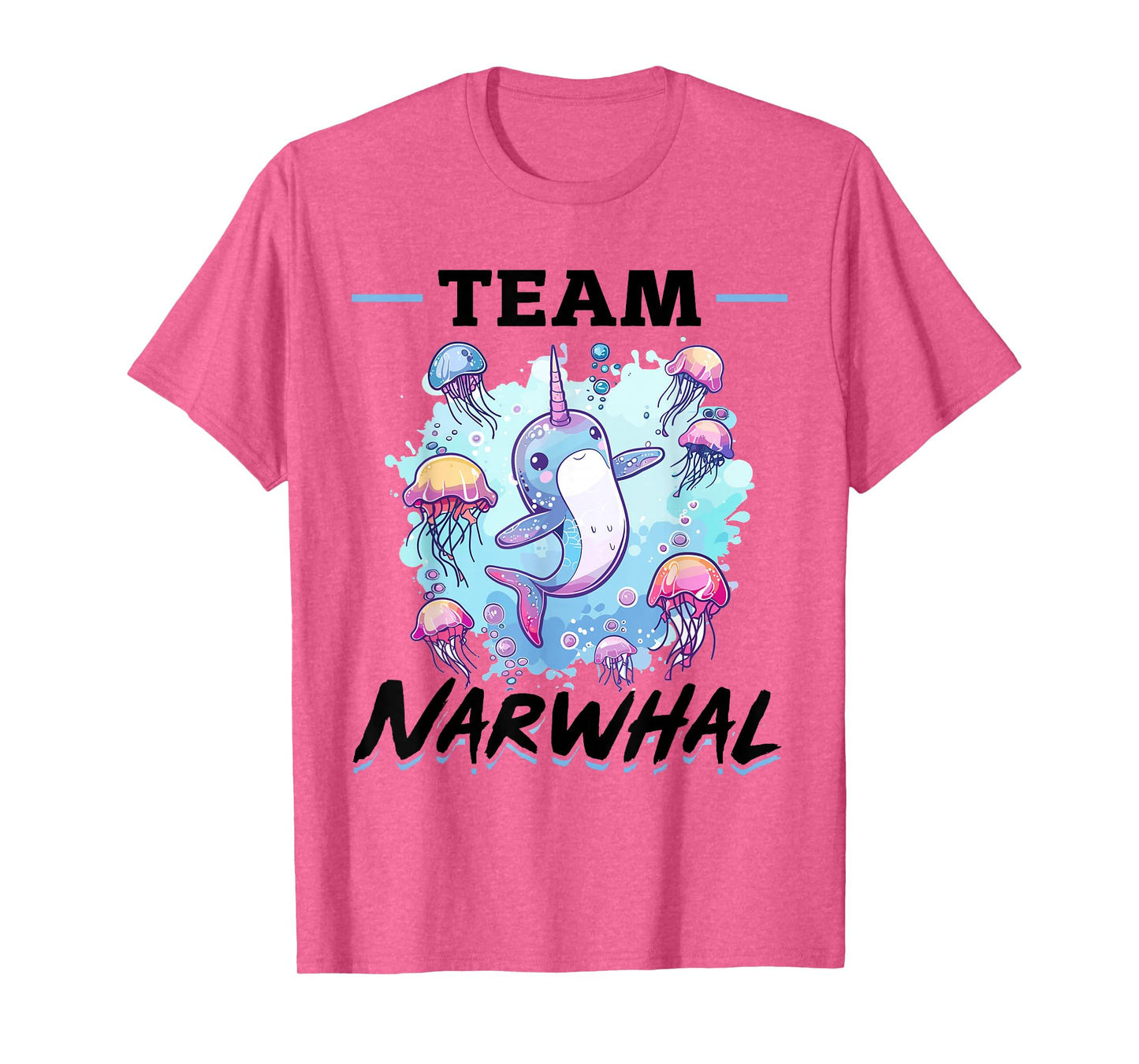 Funny Narwhal Jellyfish Animal Team Narwhal T-Shirt